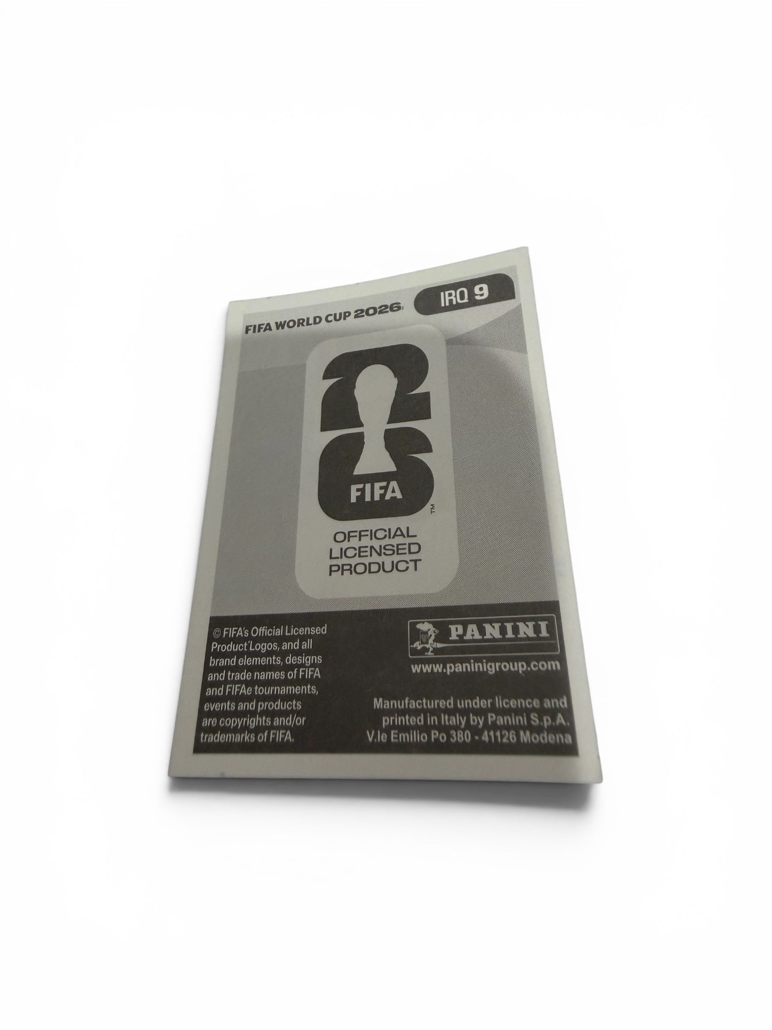 2026 Panini FIFA World Cup Zidane Iqbal Iraq IRQ 9 Sticker | FC Utrecht