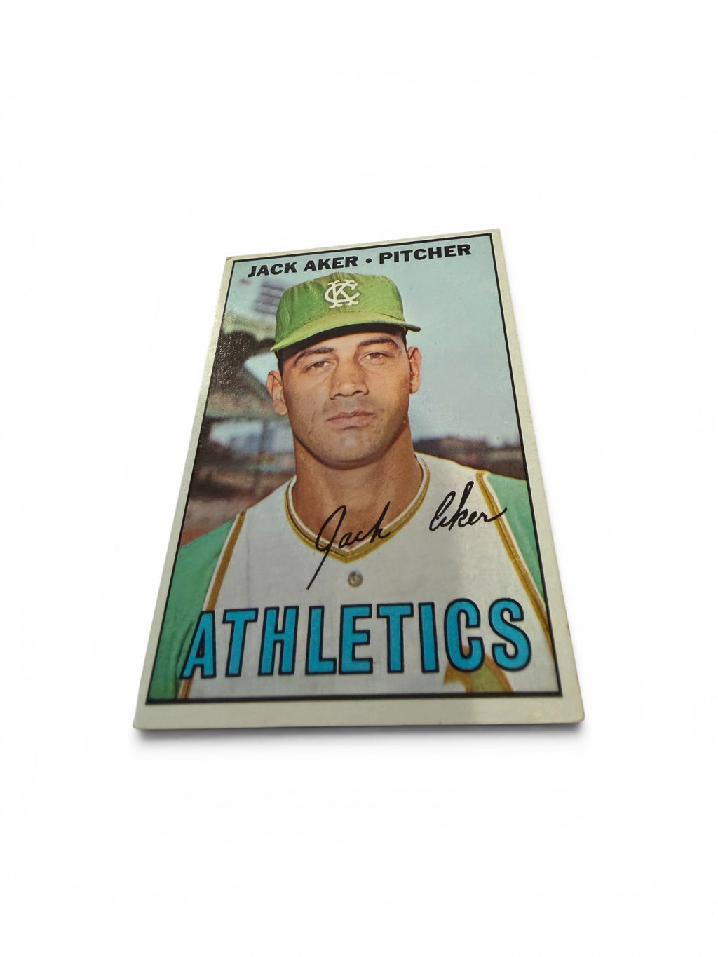1967 Topps #110 Jack Aker Kansas City Athletics Vintage Baseball Card Pitcher