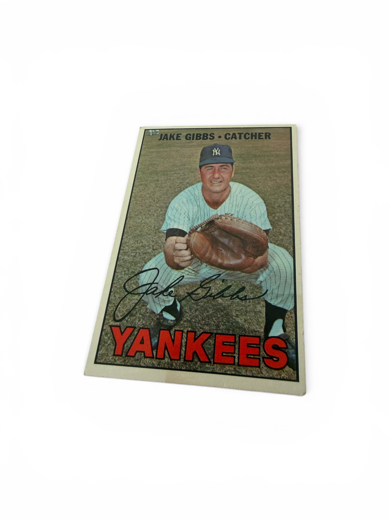 1967 Topps #375 Jake Gibbs New York Yankees Vintage Baseball Card