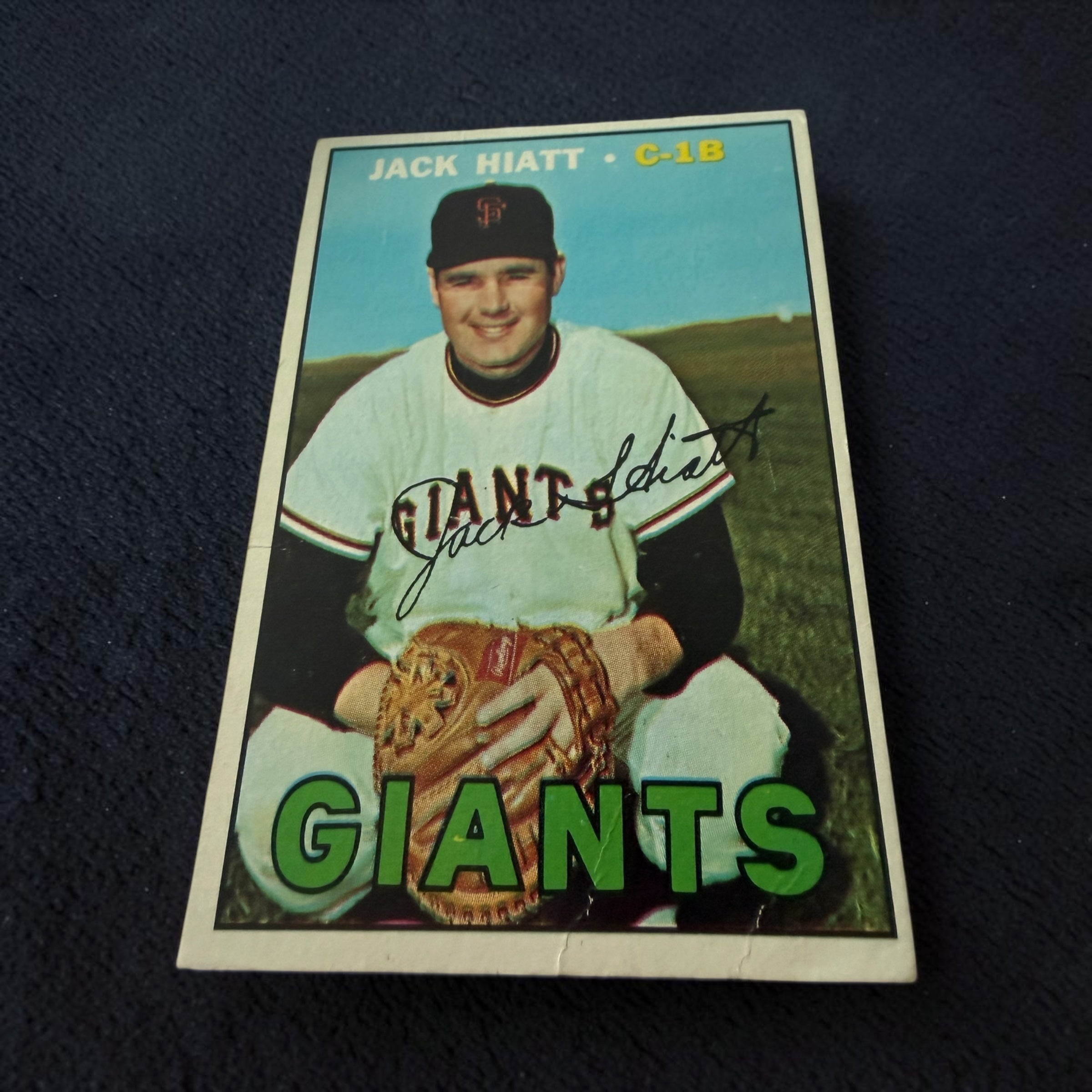 1967 Topps #368 Jack Hiatt San Francisco Giants Vintage Baseball Card