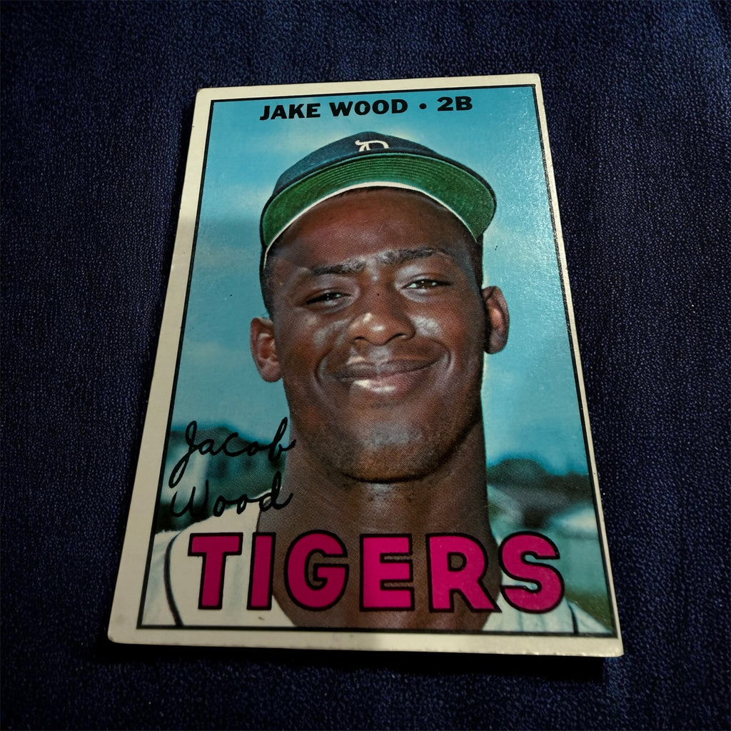 1967 Topps #394 Jake Wood Detroit Tigers Vintage Baseball Card