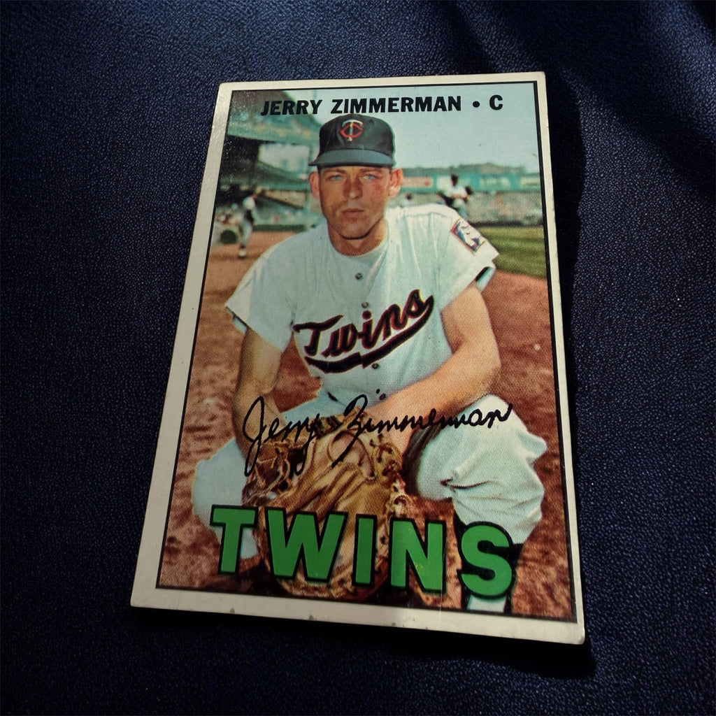 1967 Topps #501 Jerry Zimmerman Minnesota Twins Vintage Baseball Card