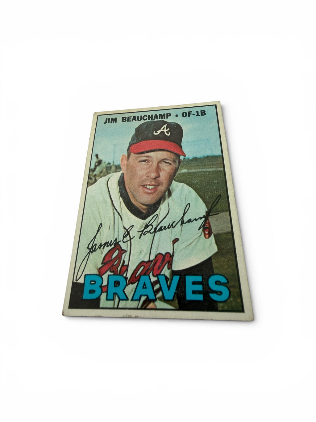1967 Topps #307 Jim Beauchamp Atlanta Braves Vintage Baseball Card OF/1B