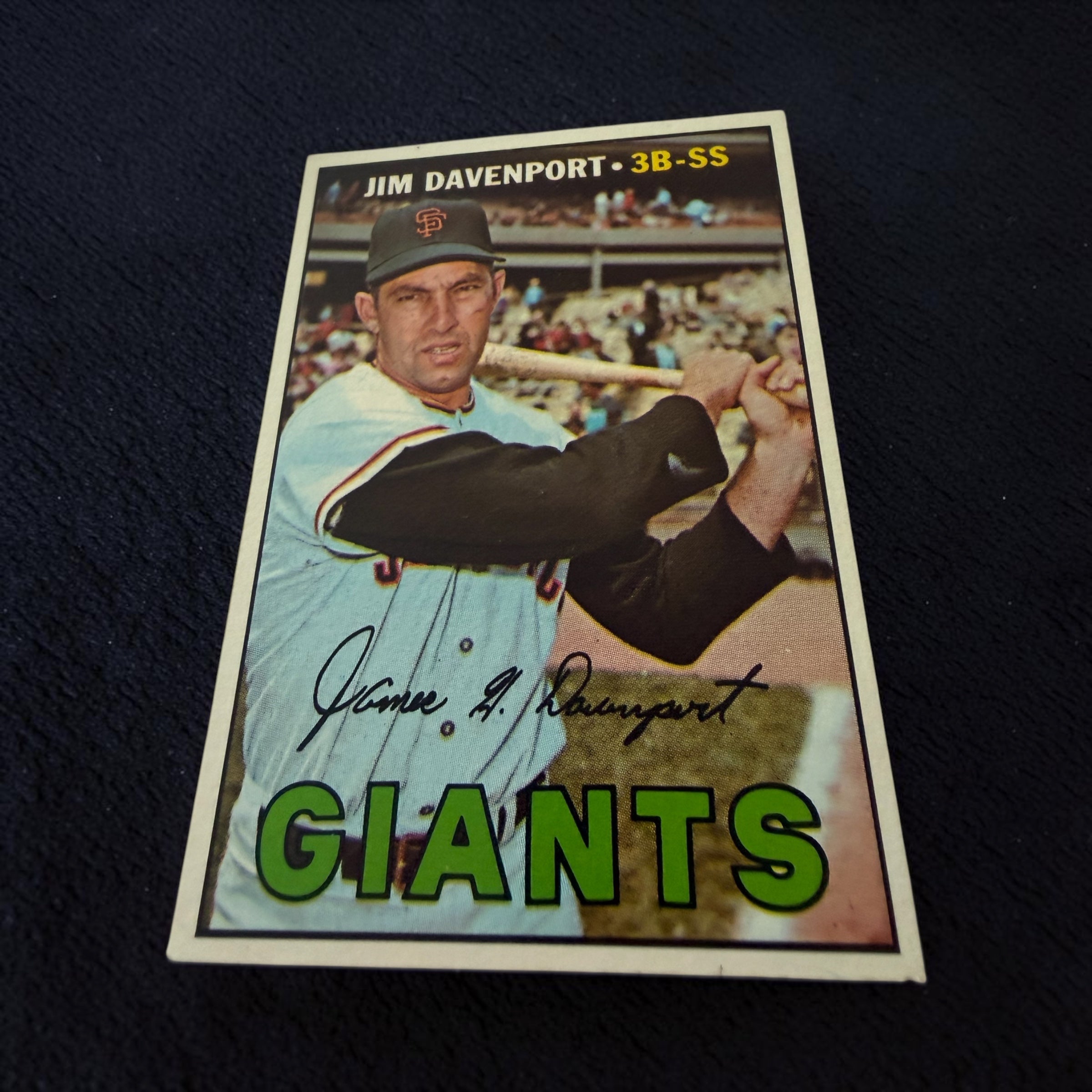 1967 Topps #441 Jim Davenport San Francisco Giants Vintage Baseball Card 3B SS