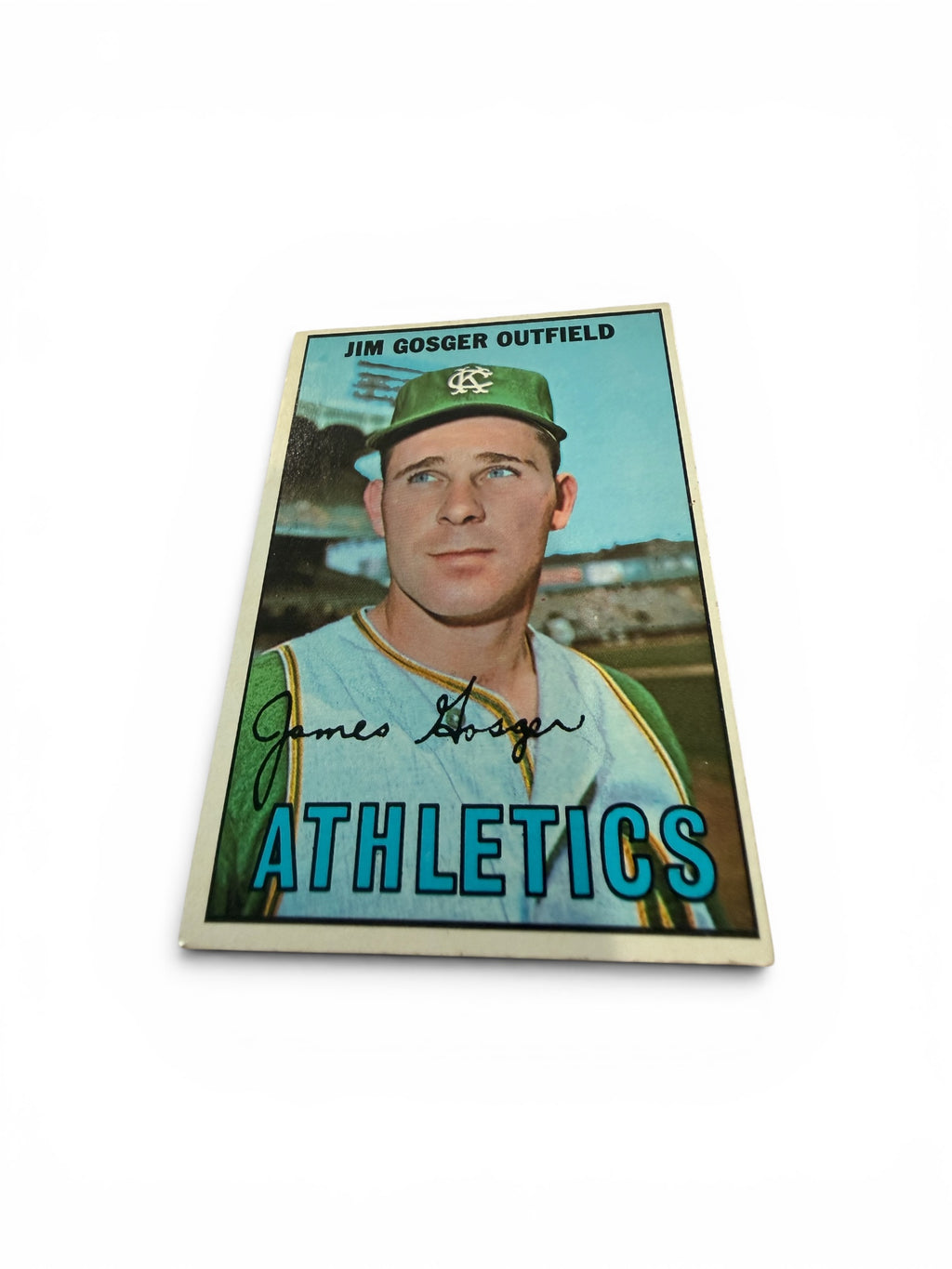 1967 Topps #17 Jim Gosger Kansas City Athletics Vintage Baseball Card Outfielder