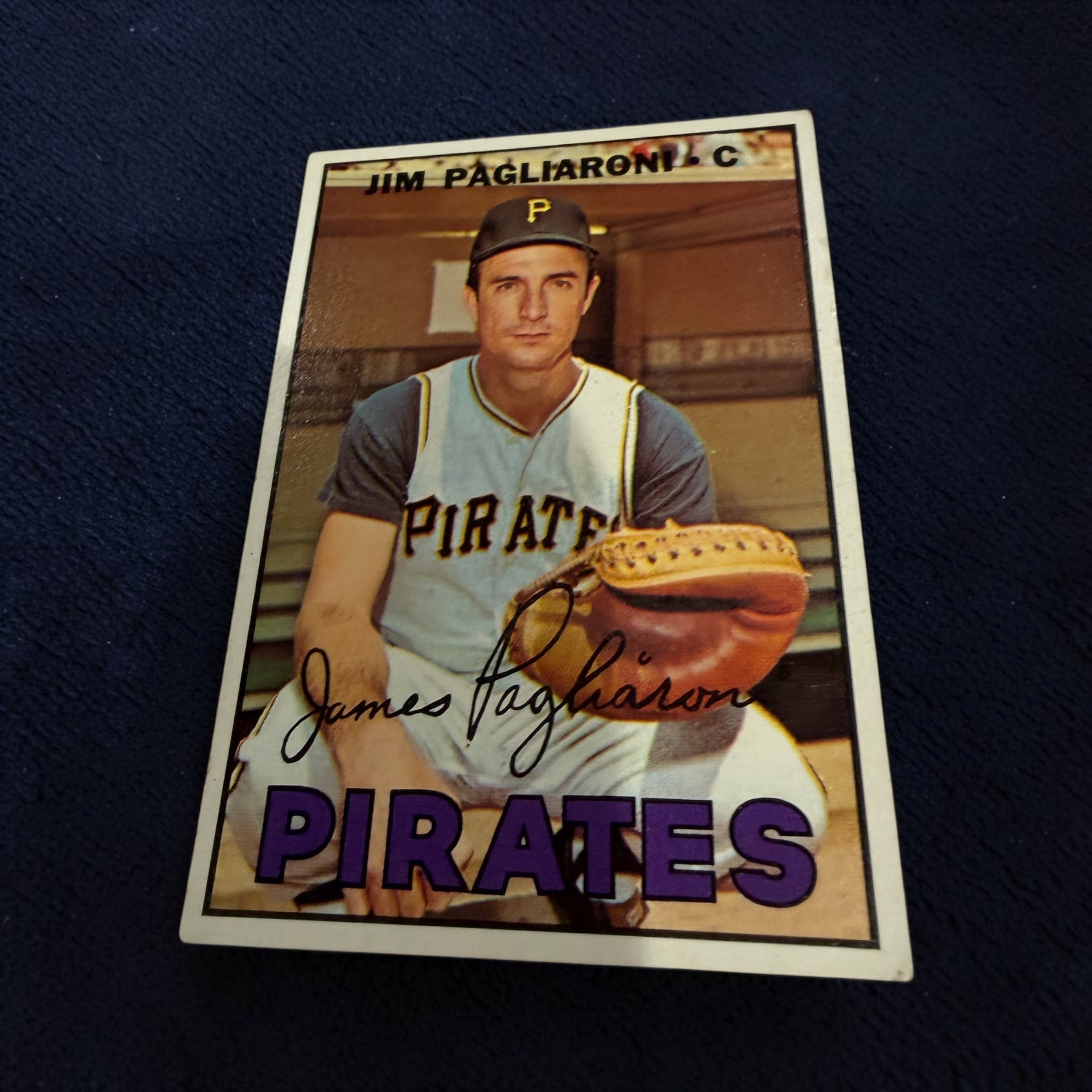 1967 Topps #183 Jim Pagliaroni Pittsburgh Pirates Vintage Baseball Card Catcher MLB