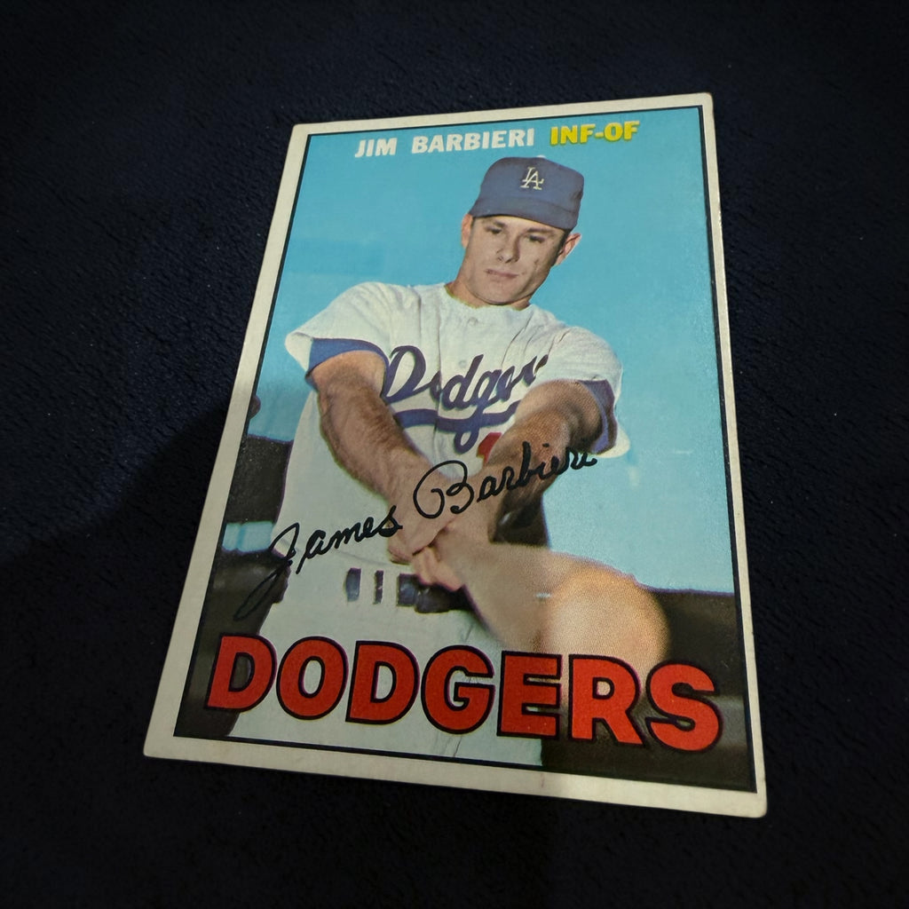 1967 Topps #76 Jim Barbieri Los Angeles Dodgers Rookie Vintage Baseball Card INF/OF