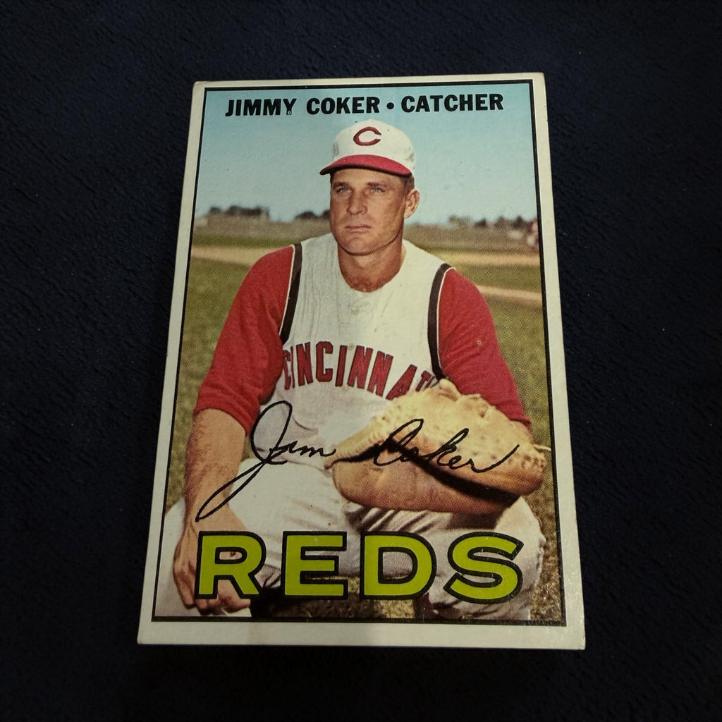1967 Topps #158 Jimmie Coker Cincinnati Reds Vintage Baseball Card