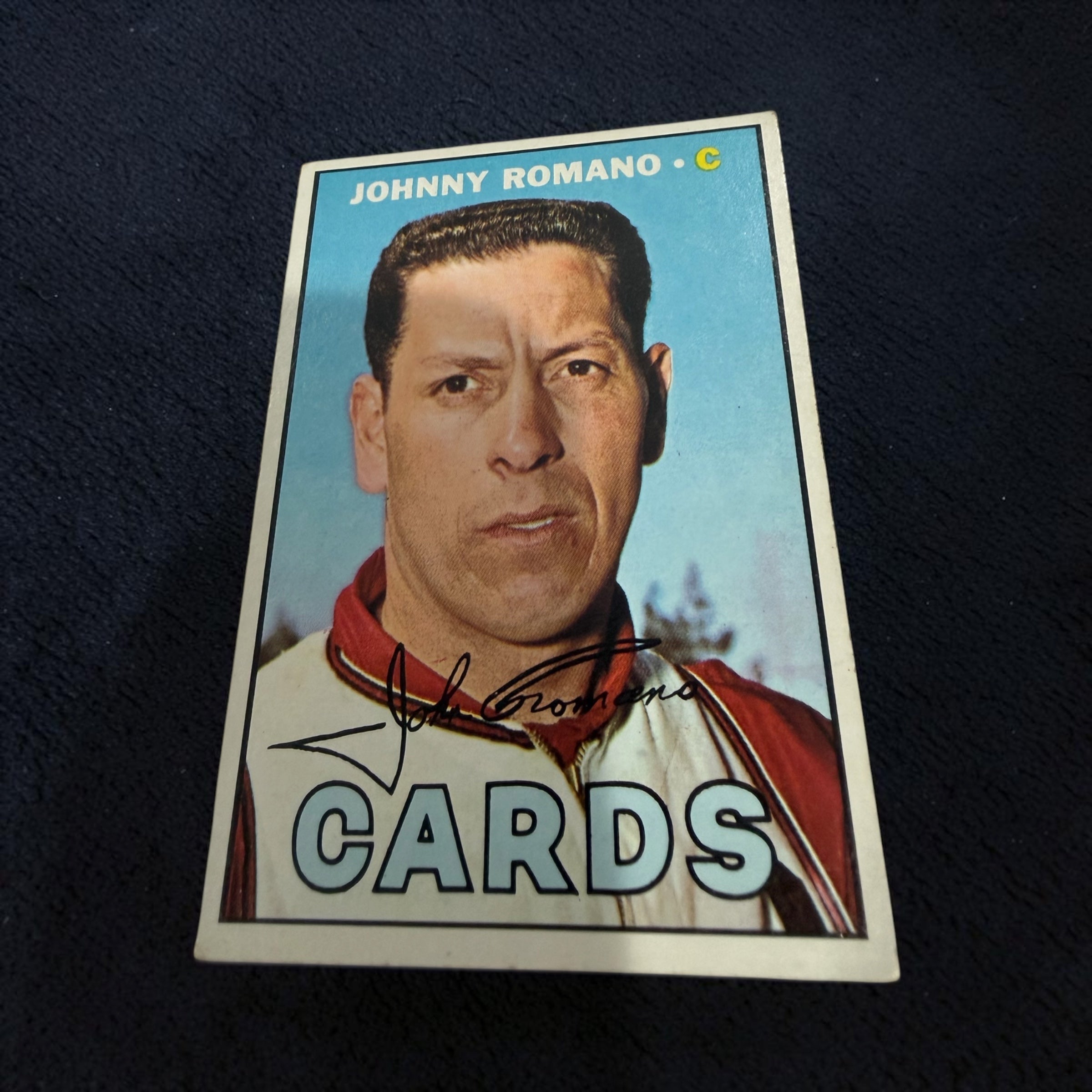 1967 Topps #196 Johnny Romano St. Louis Cardinals Vintage Baseball Card MLB Catcher