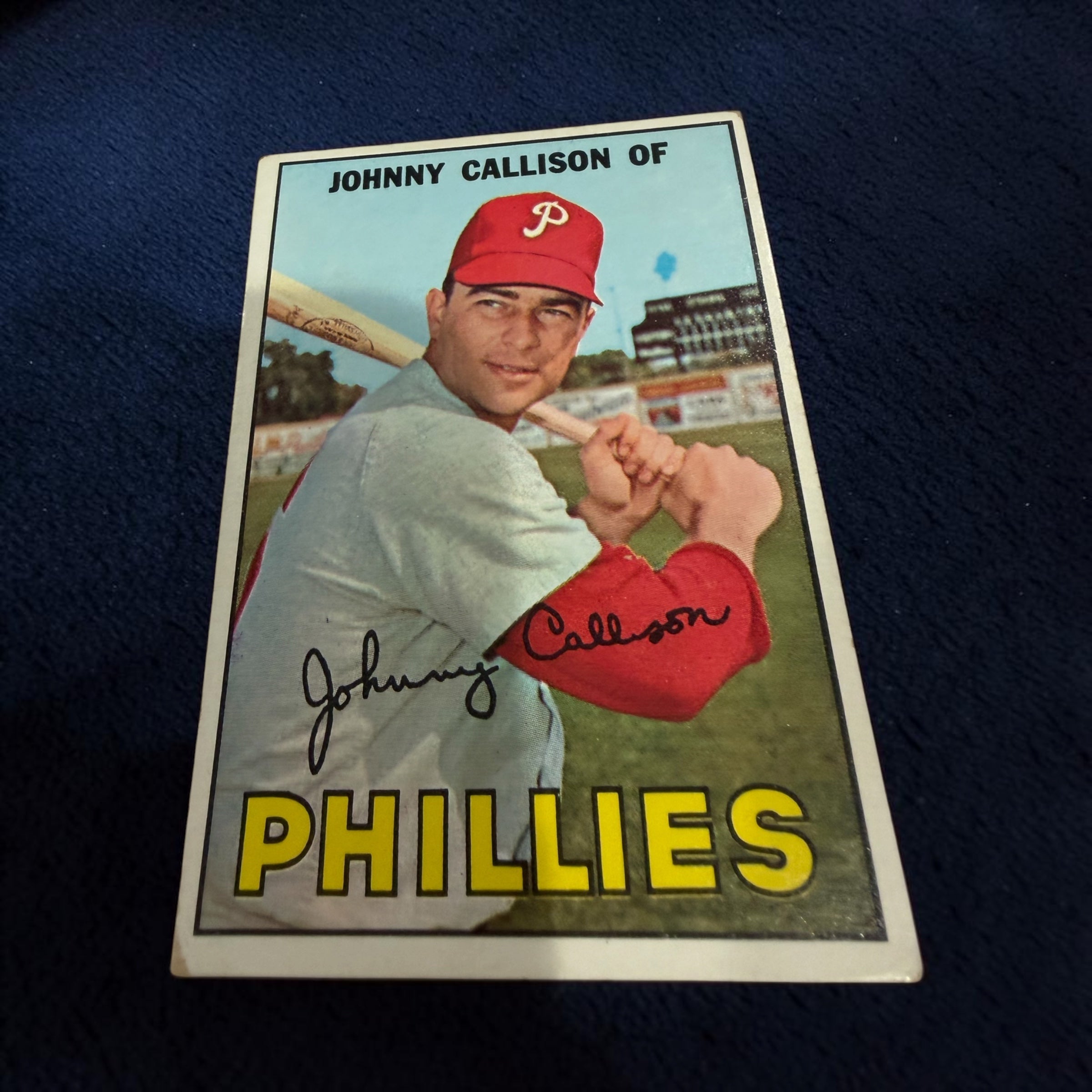 1967 Topps #85 Johnny Callison Philadelphia Phillies All-Star Vintage Baseball Card