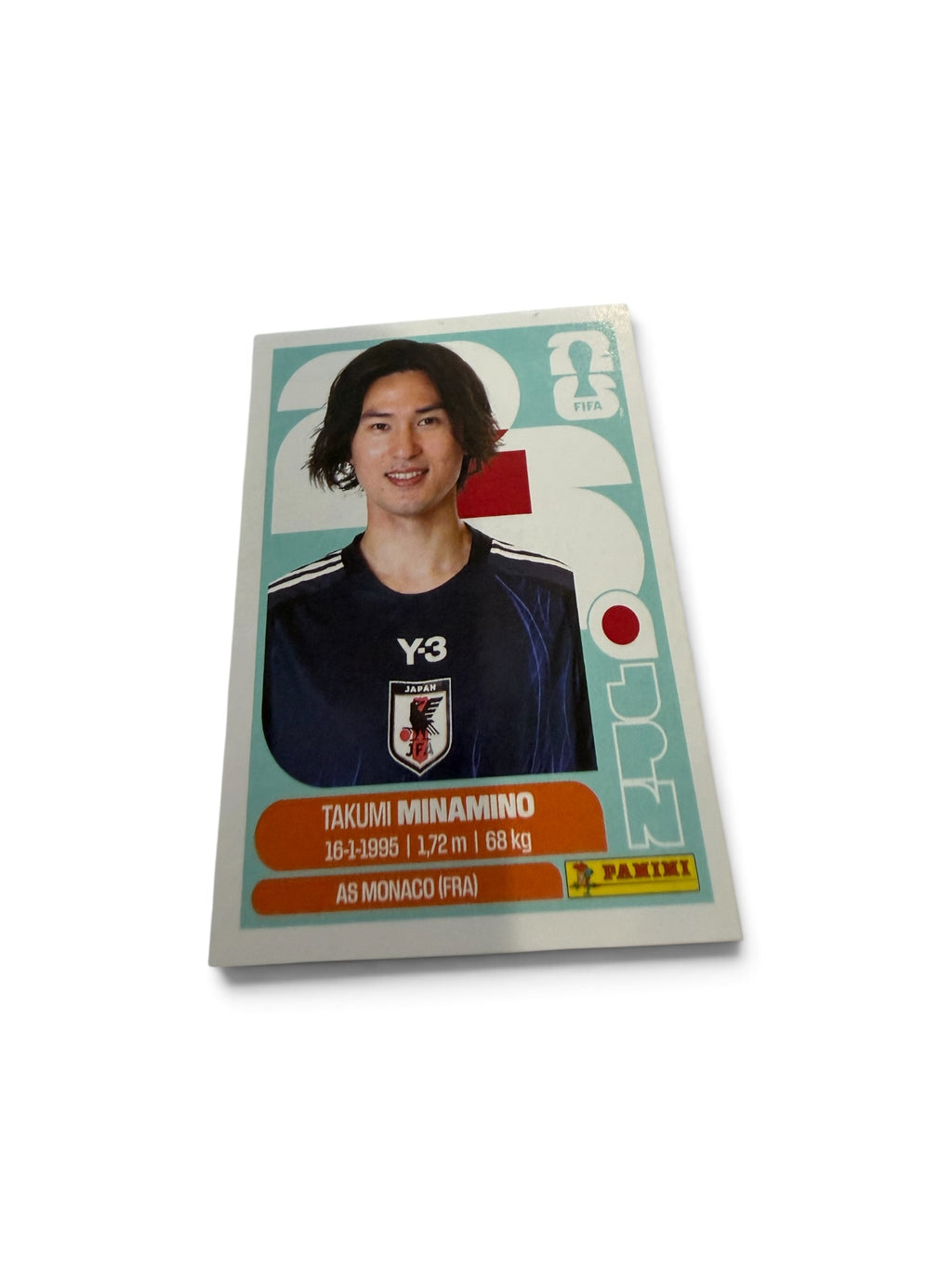 2026 Panini FIFA World Cup Takumi Minamino JPN16 Japan Sticker | AS Monaco