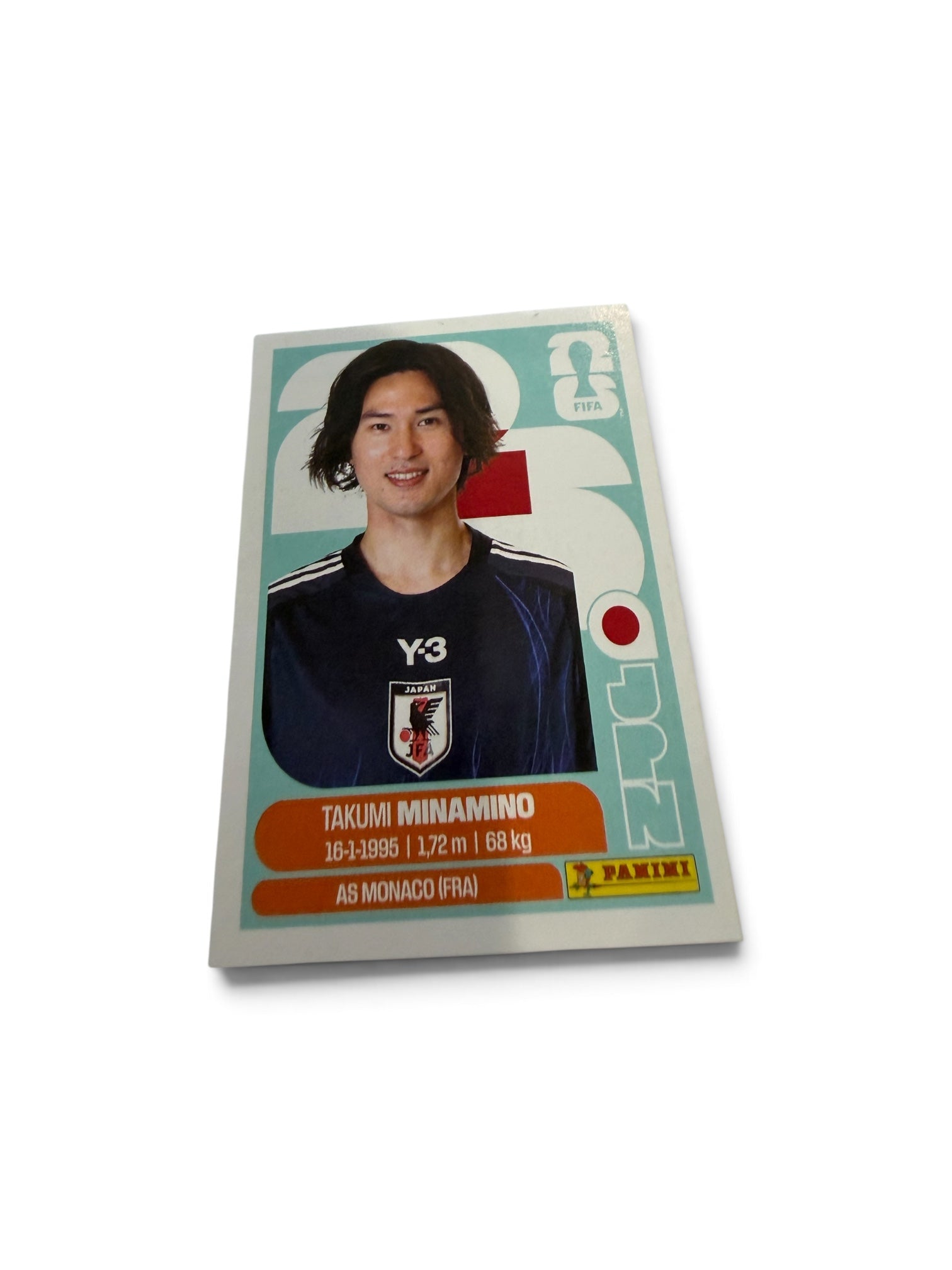 2026 Panini FIFA World Cup Takumi Minamino JPN16 Japan Sticker | AS Monaco