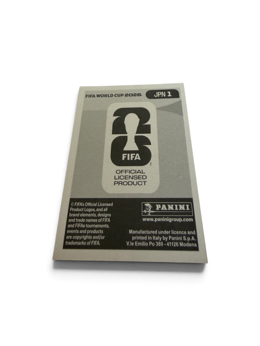 2026 Panini FIFA World Cup Sticker JPN 1 Japan National Team Logo Foil Holographic Official