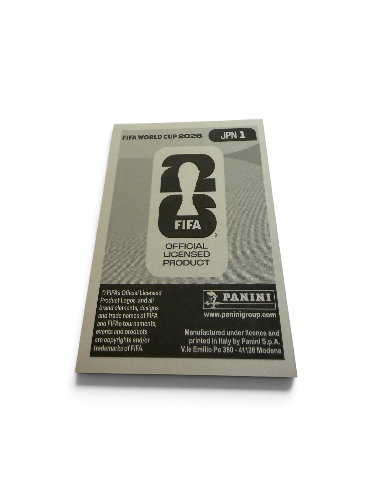 2026 Panini FIFA World Cup Sticker JPN 1 Japan National Team Logo Foil Holographic Official
