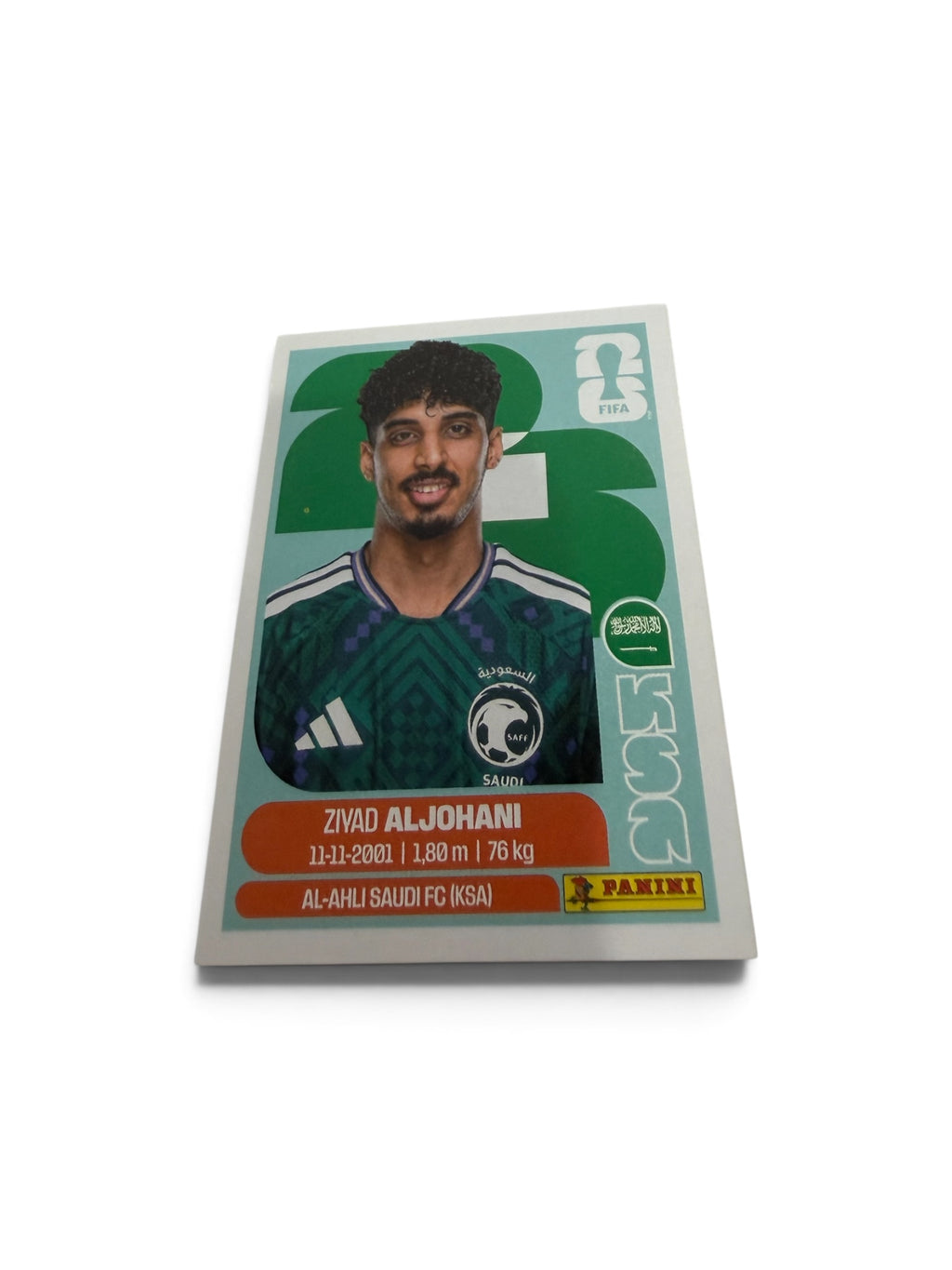 Ziyad Al Johani #KSA10 | Saudi Arabia | Panini FIFA World Cup 2026 Sticker | Al-Ahli Saudi FC