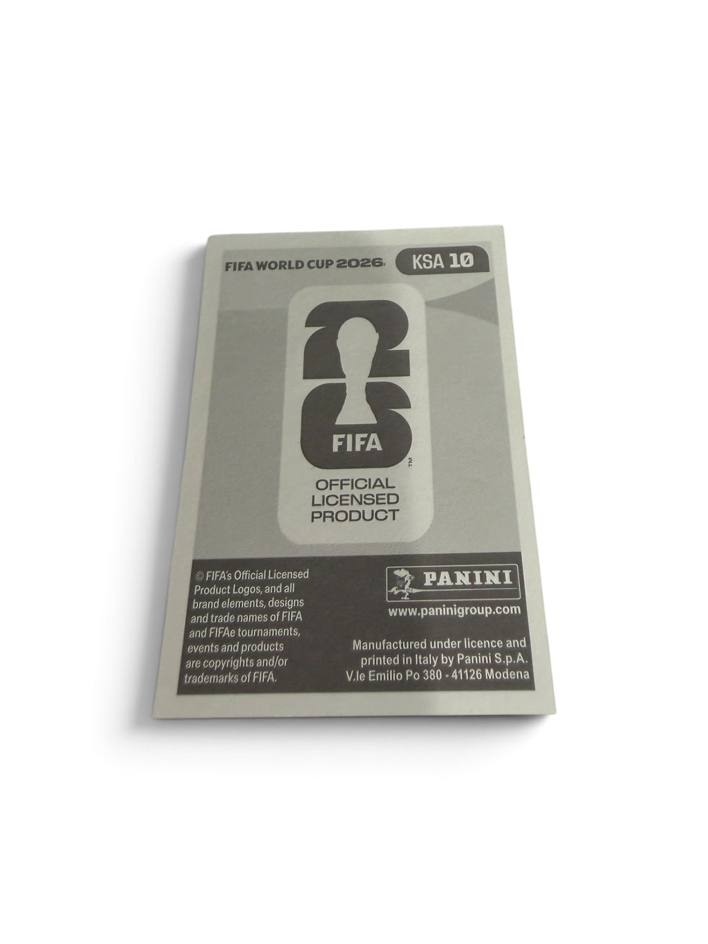 Ziyad Al Johani #KSA10 | Saudi Arabia | Panini FIFA World Cup 2026 Sticker | Al-Ahli Saudi FC