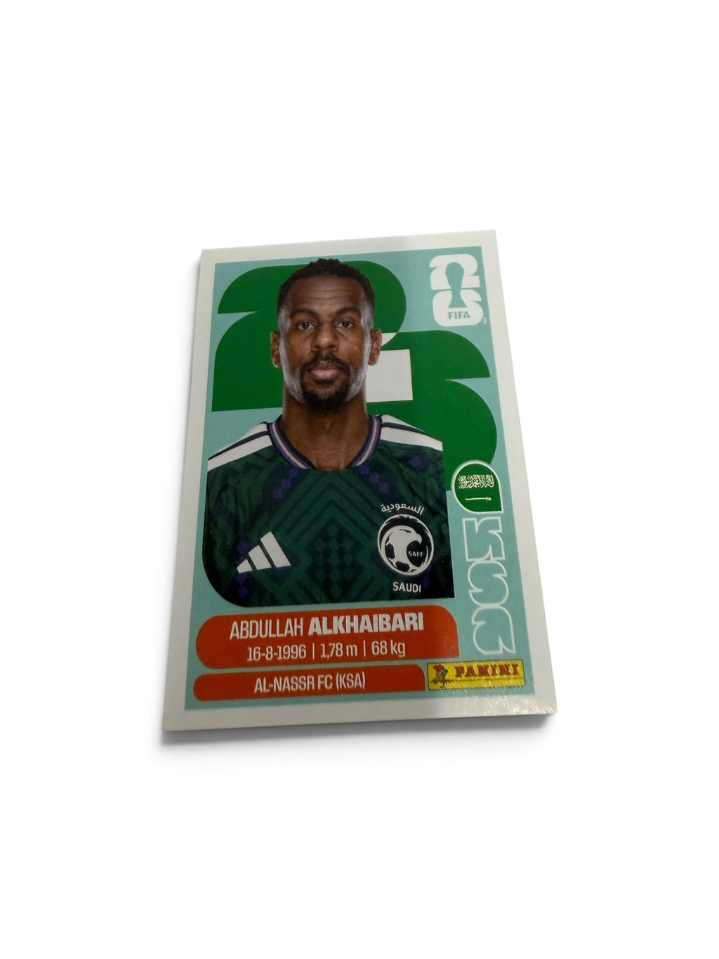 Abdullah Al Khaibari #KSA11 | Saudi Arabia | Panini FIFA World Cup 2026 Sticker | Al-Nassr FC