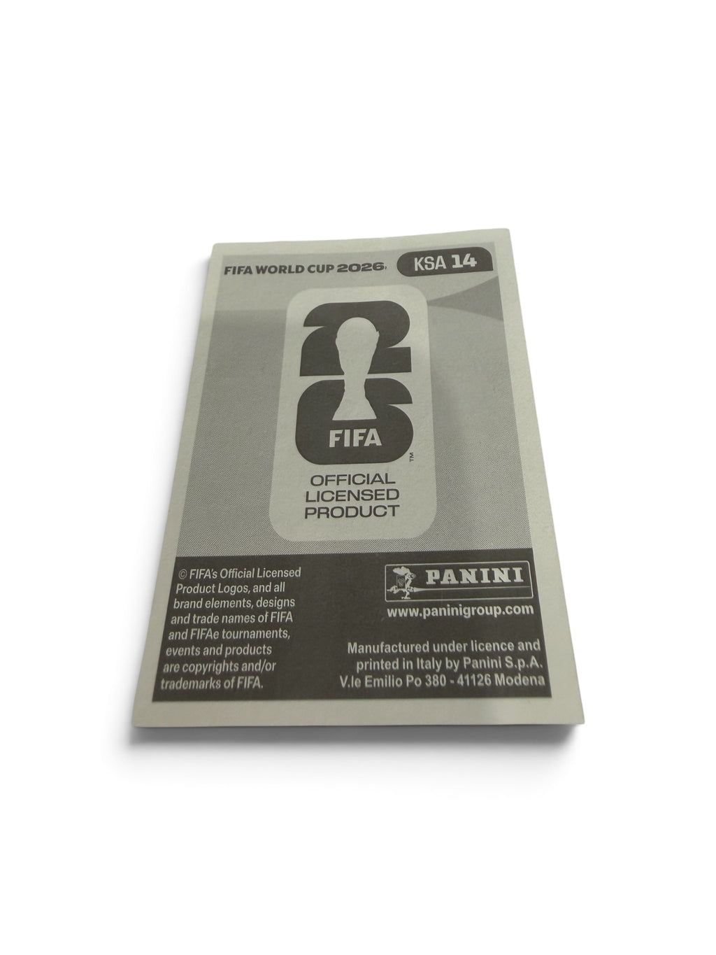 Saleh Abu Alshamat #KSA14 | Saudi Arabia | Panini FIFA World Cup 2026 Sticker | Al-Ahli Saudi FC