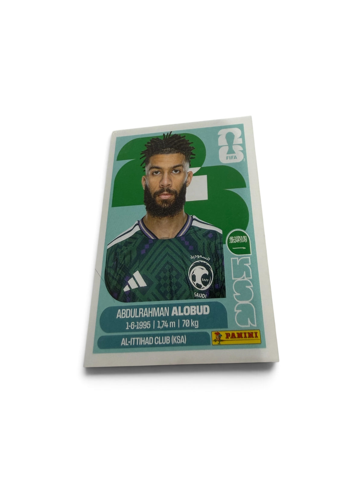 Abdulrahman Alobud #KSA17 | Saudi Arabia | Panini FIFA World Cup 2026 Sticker | Al-Ittihad Club