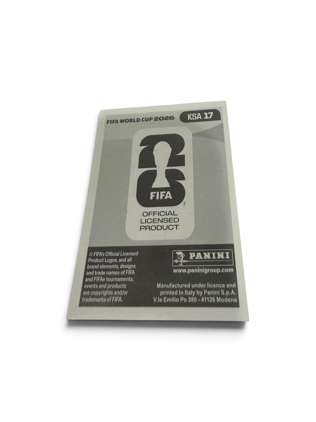 Abdulrahman Alobud #KSA17 | Saudi Arabia | Panini FIFA World Cup 2026 Sticker | Al-Ittihad Club