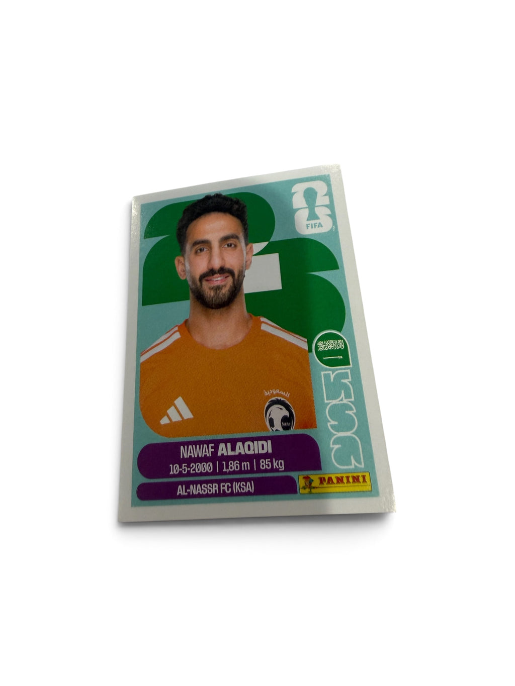 Nawaf Alaqidi #KSA2 | Saudi Arabia Goalkeeper | Al-Nassr FC | Panini FIFA World Cup 2026 Sticker