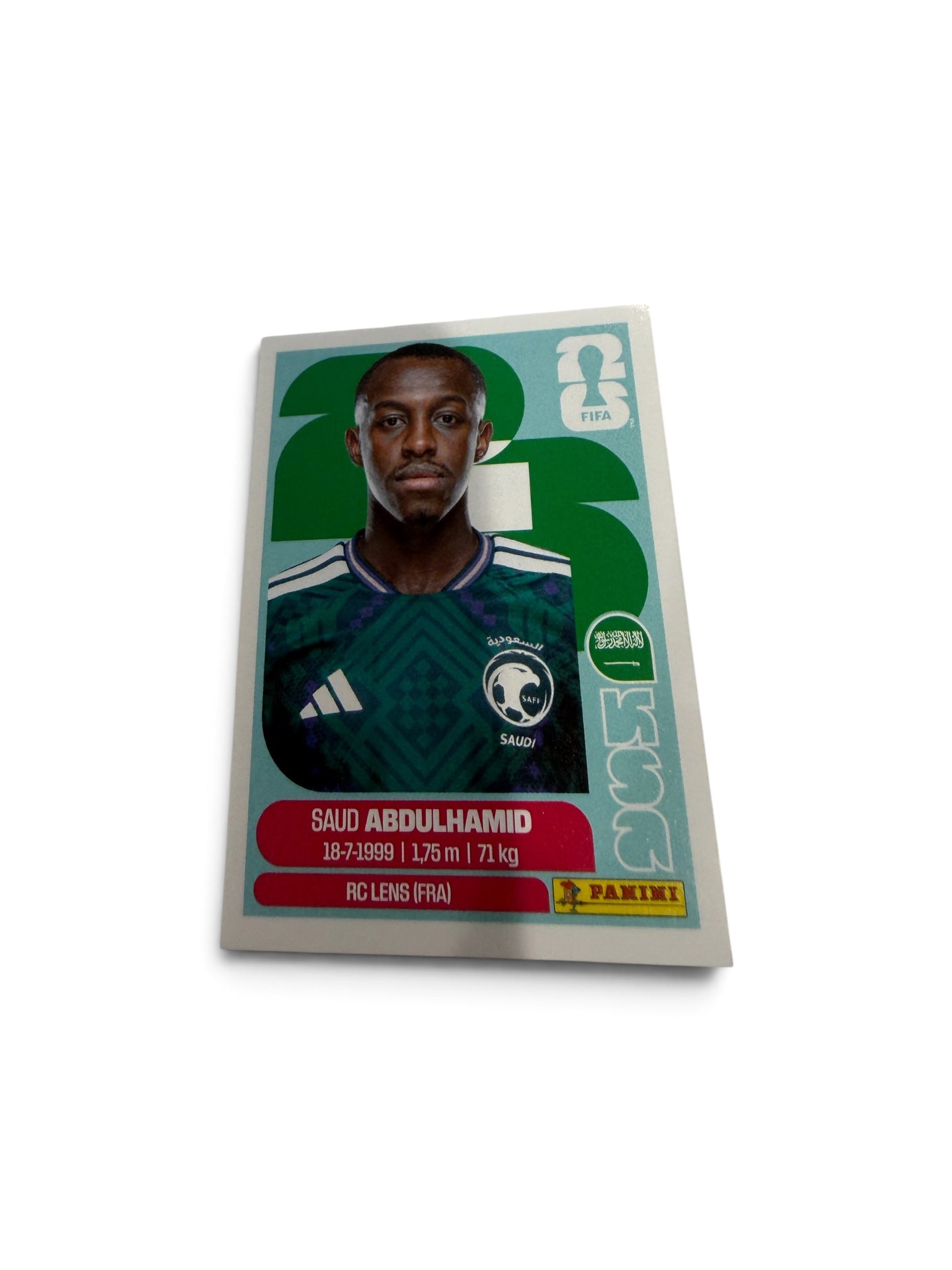 Saud Abdulhamid #KSA4 | Saudi Arabia | RC Lens | Panini FIFA World Cup 2026 Sticker
