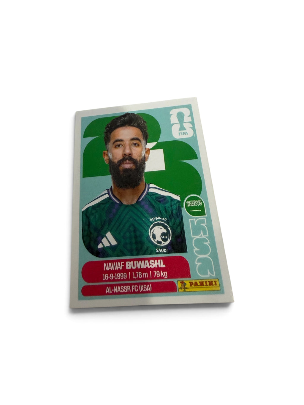 Nawaf Buwashl #KSA5 | Saudi Arabia | Panini FIFA World Cup 2026 Sticker | Al-Nassr FC