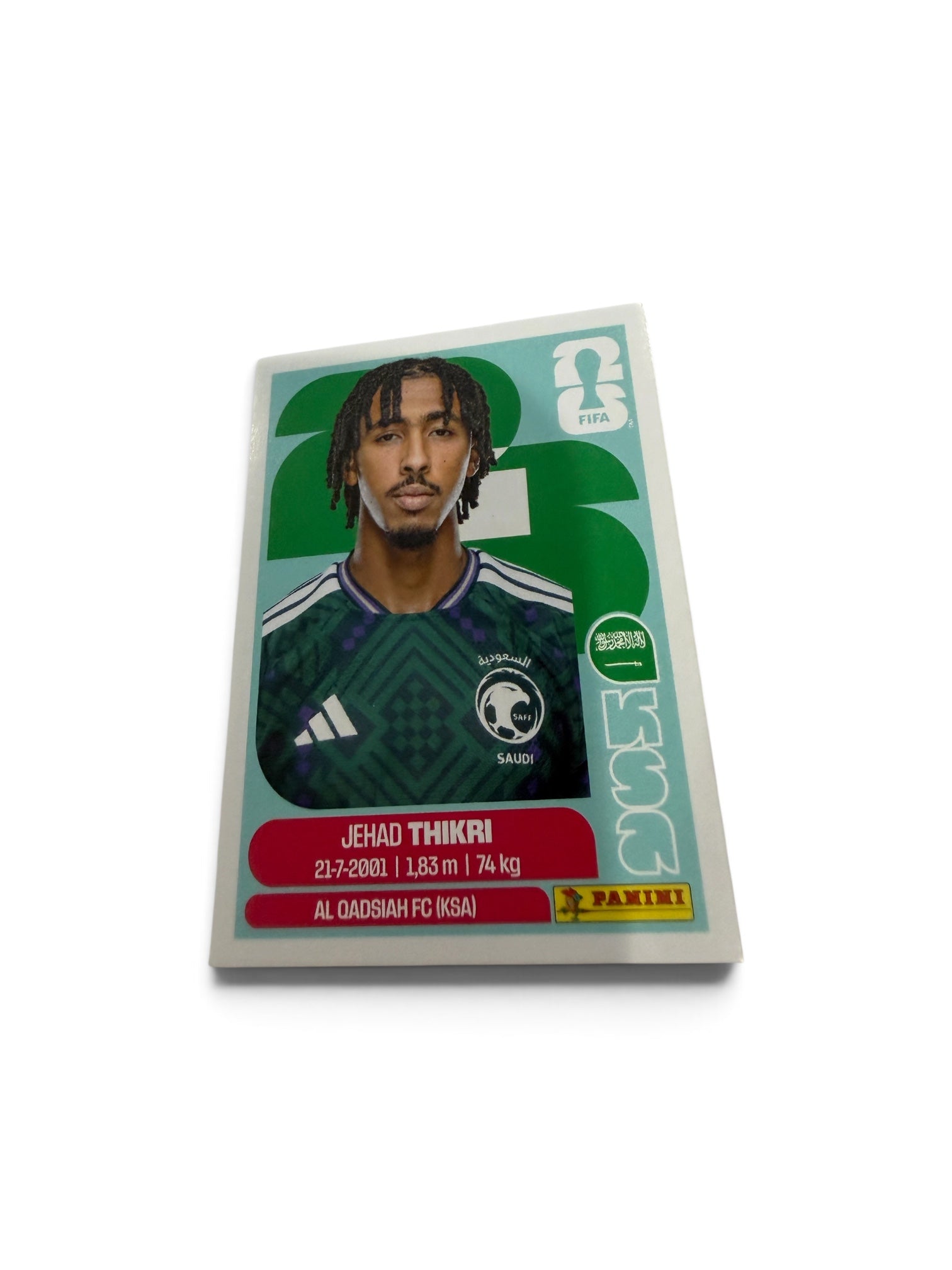 Jehad Thikri #KSA6 | Saudi Arabia | Panini FIFA World Cup 2026 Sticker | Al Qadsiah FC