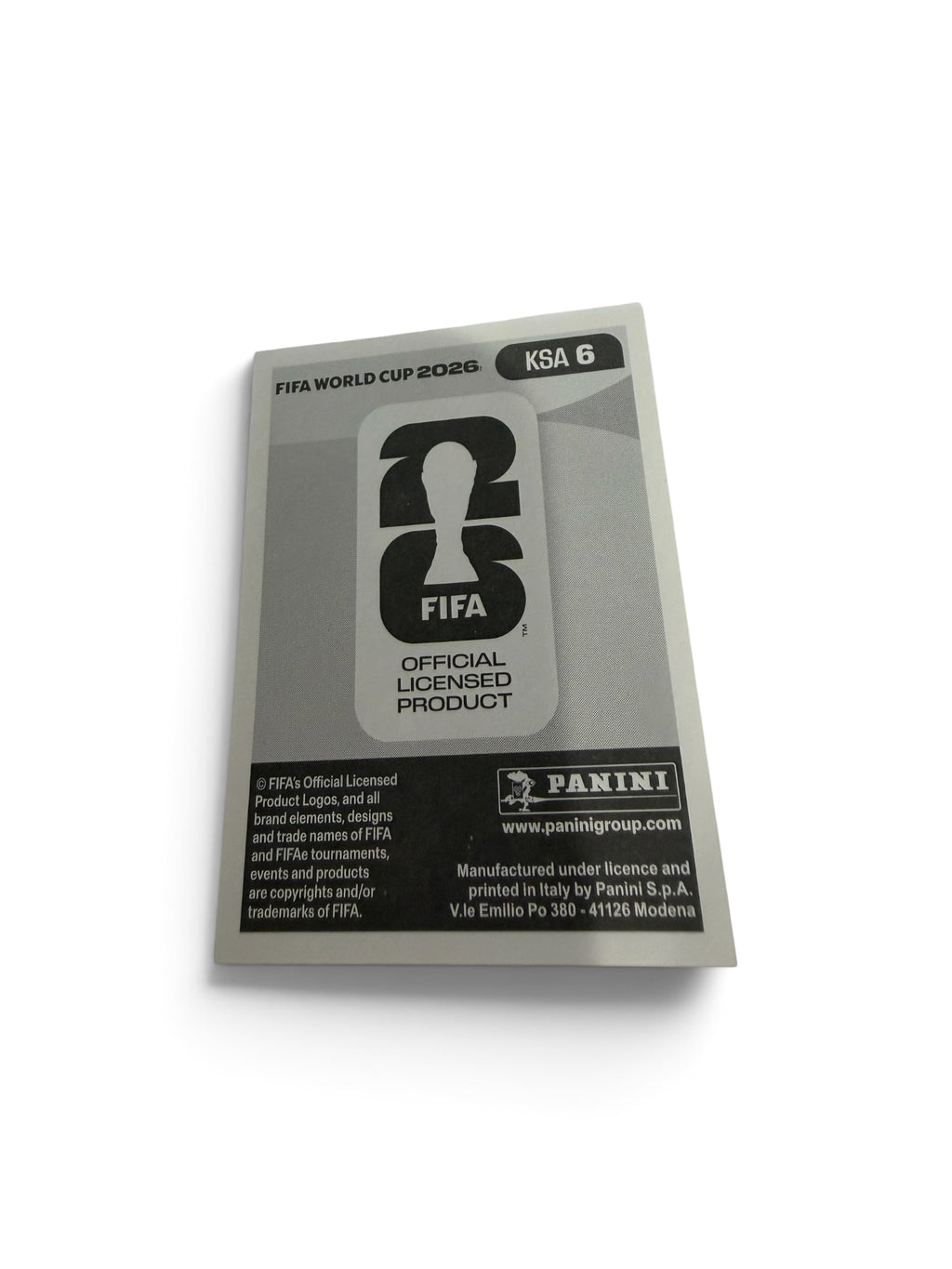 Jehad Thikri #KSA6 | Saudi Arabia | Panini FIFA World Cup 2026 Sticker | Al Qadsiah FC