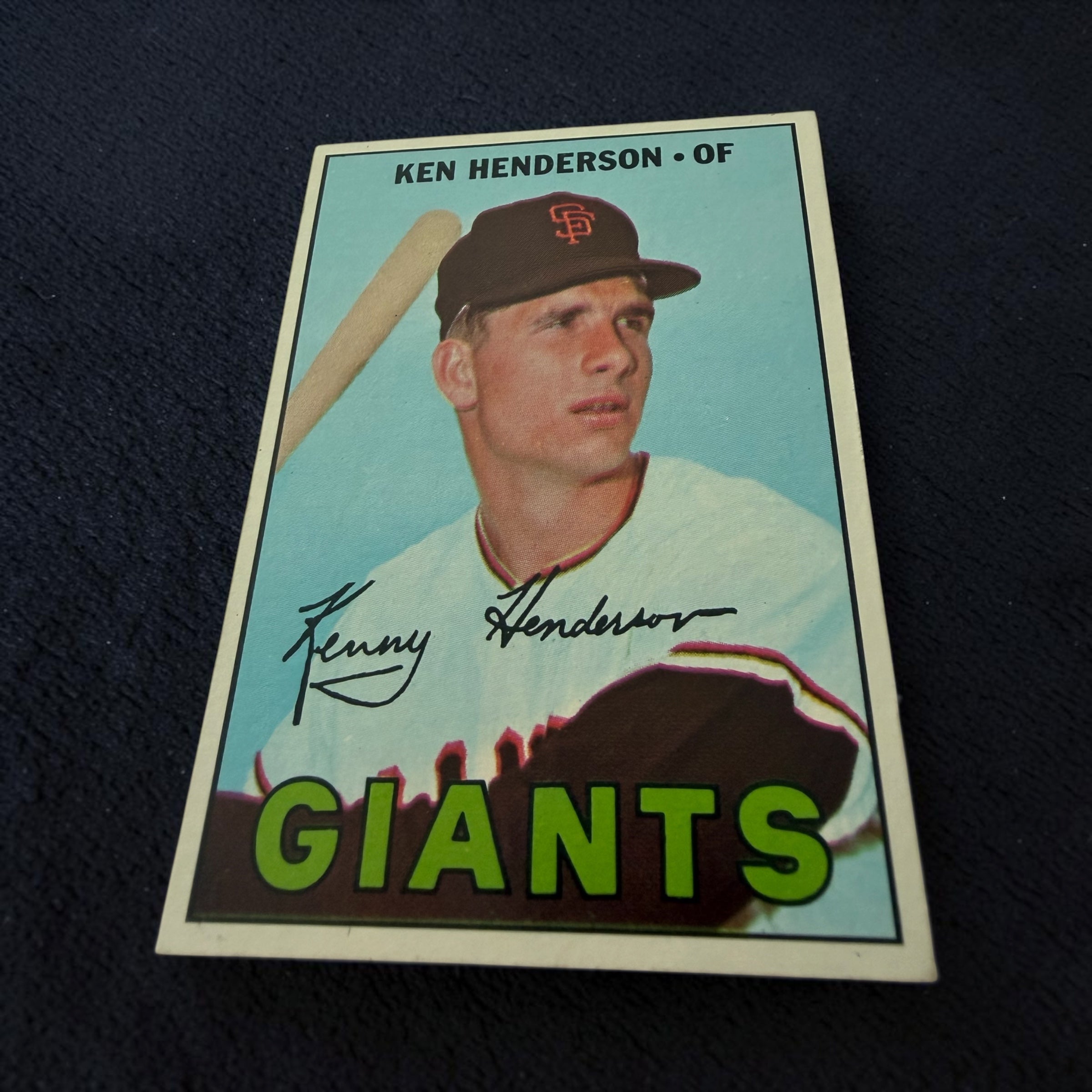 1967 Topps #383 Ken Henderson San Francisco Giants Vintage Baseball Card