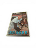 1967 Topps #101 Ken Johnson Atlanta Braves Vintage Baseball Card MLB Pitcher