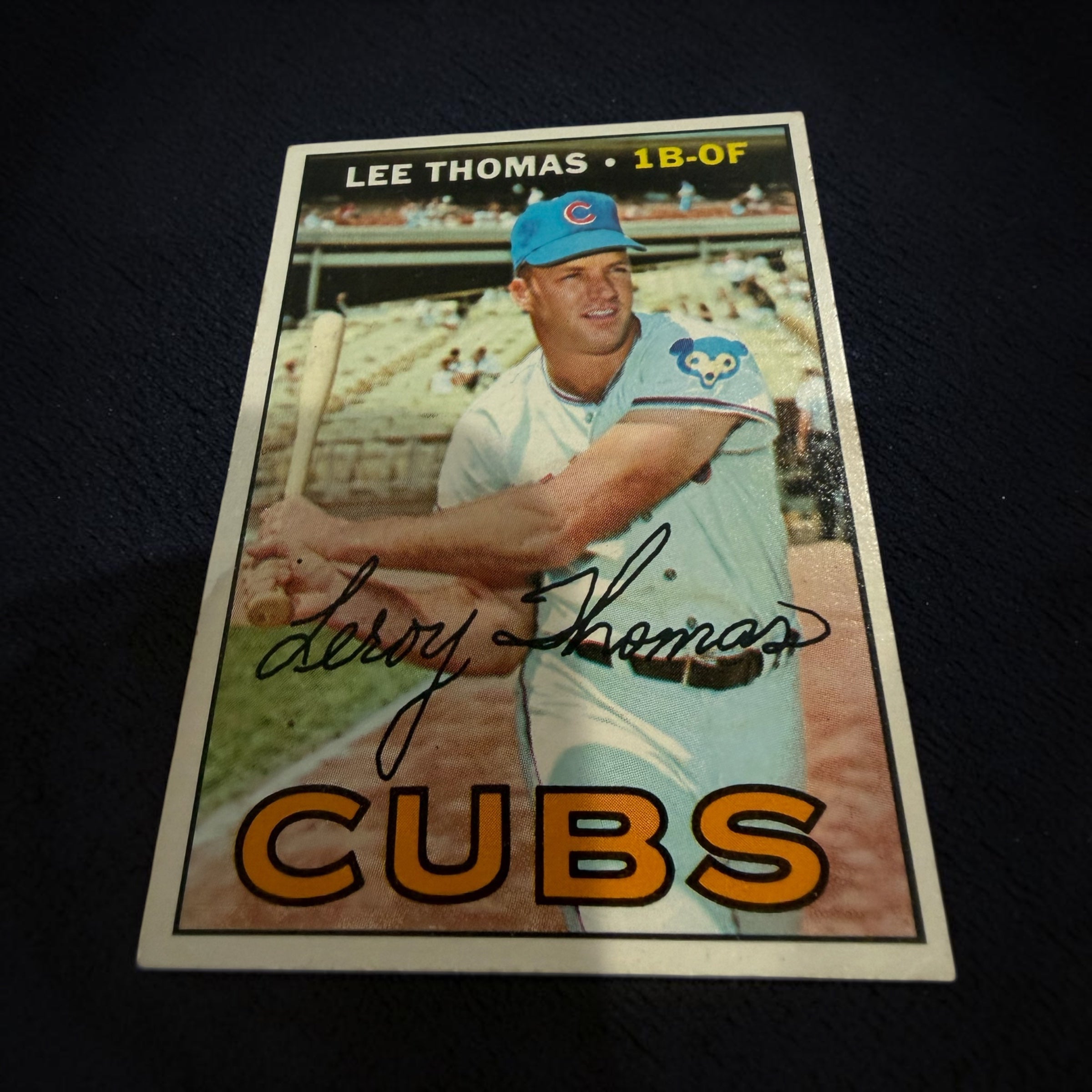 1967 Topps #458 Lee Thomas Chicago Cubs Vintage Baseball Card 1B/OF