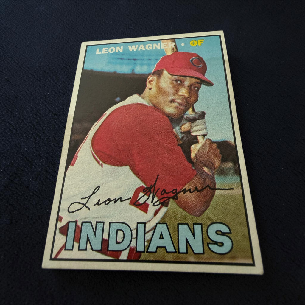 1967 Topps #360 Leon Wagner Cleveland Indians Vintage Baseball Card Power Hitter MLB