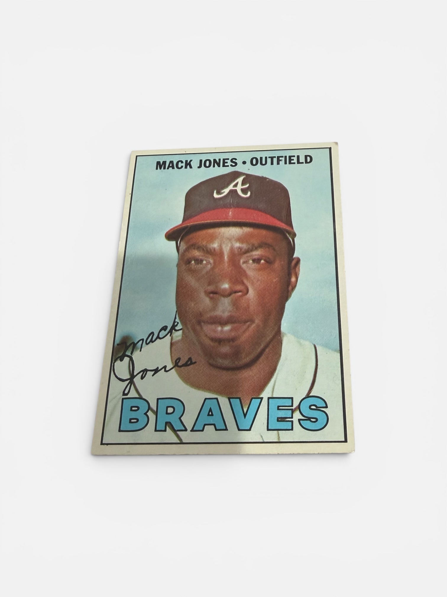 1967 Topps #435 Mack Jones Atlanta Braves Vintage Baseball Card Outfielder