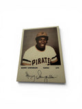 Vintage Manny Sanguillén Pittsburgh Pirates Souvenir Photo Card #35 with Facsimile Signature