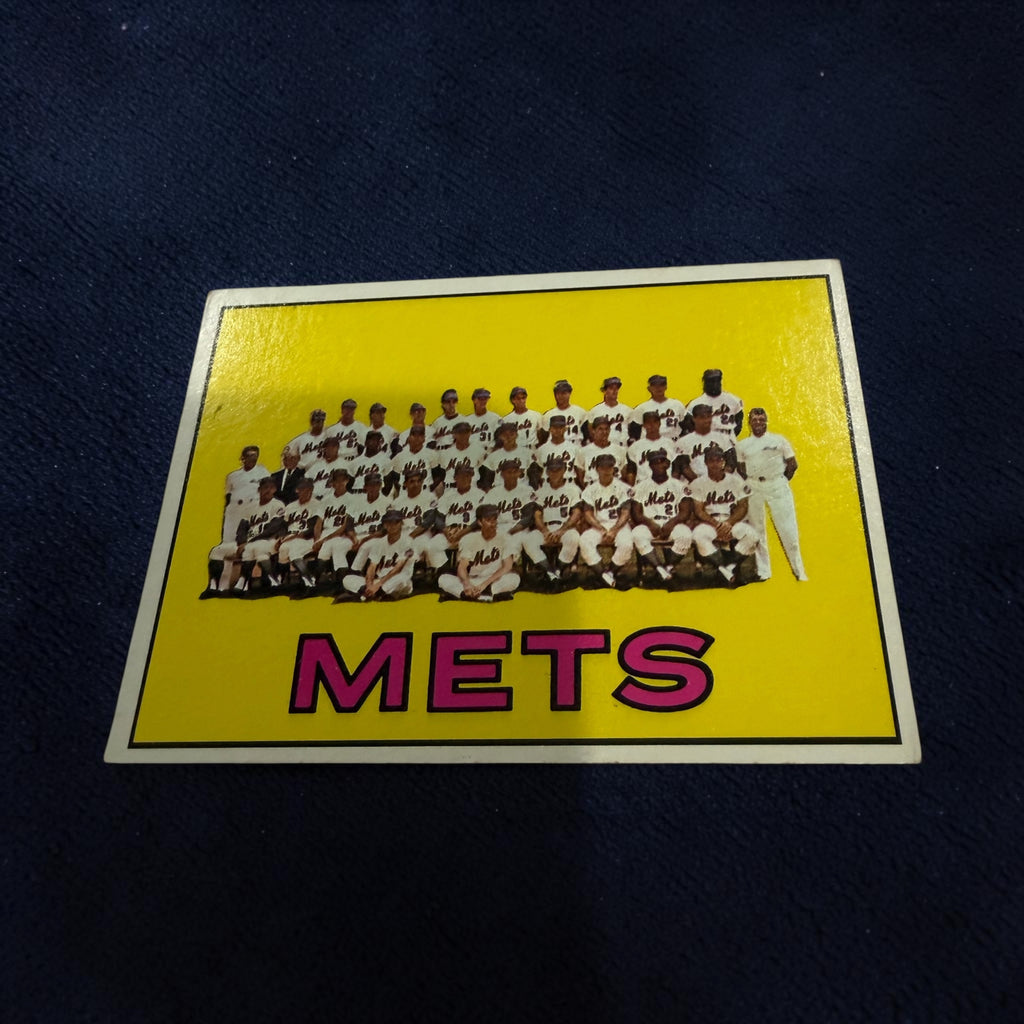 1967 Topps #42 New York Mets Team Card Vintage MLB Baseball Card 1966 Team Photo
