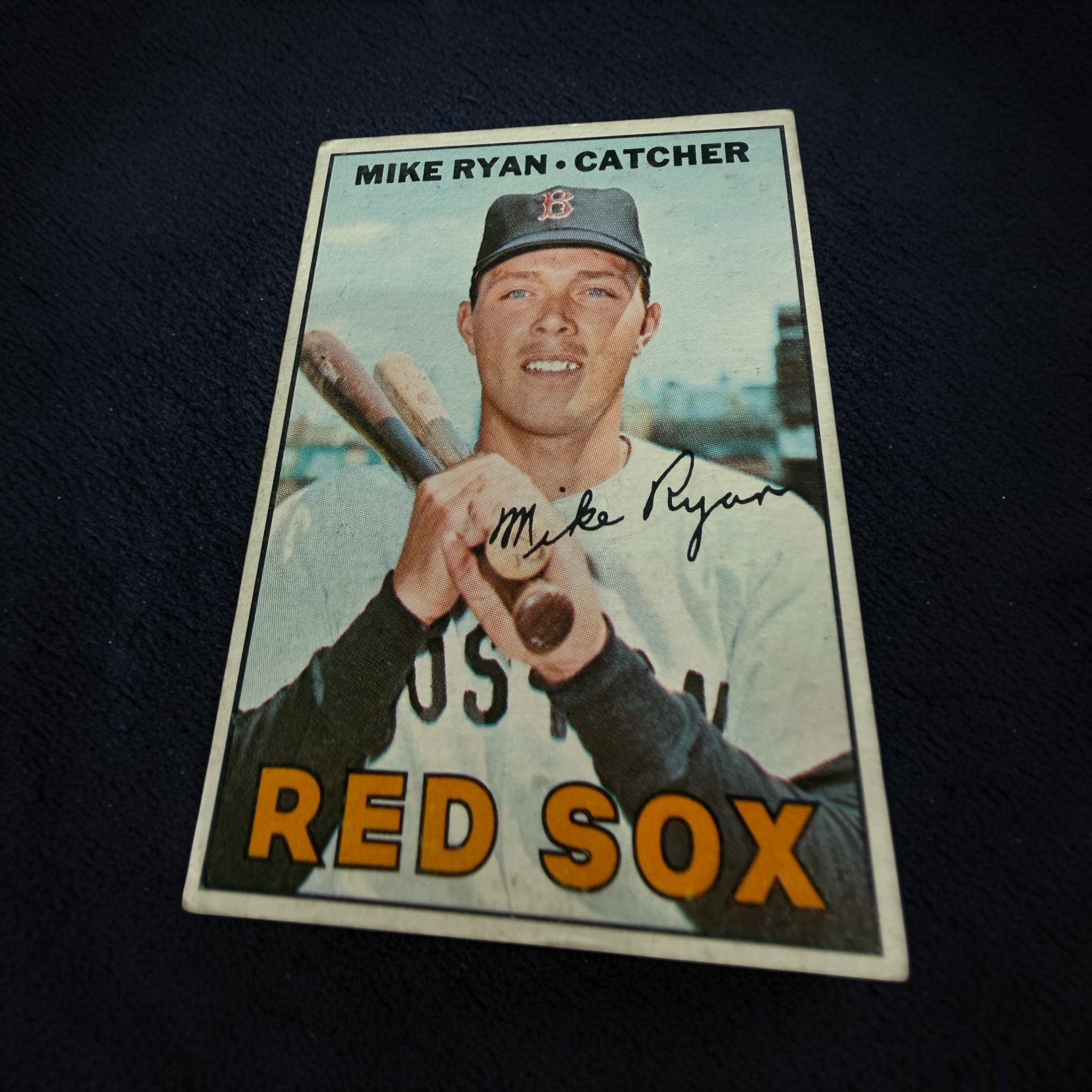 1967 Topps #223 Mike Ryan Boston Red Sox Vintage Baseball Card