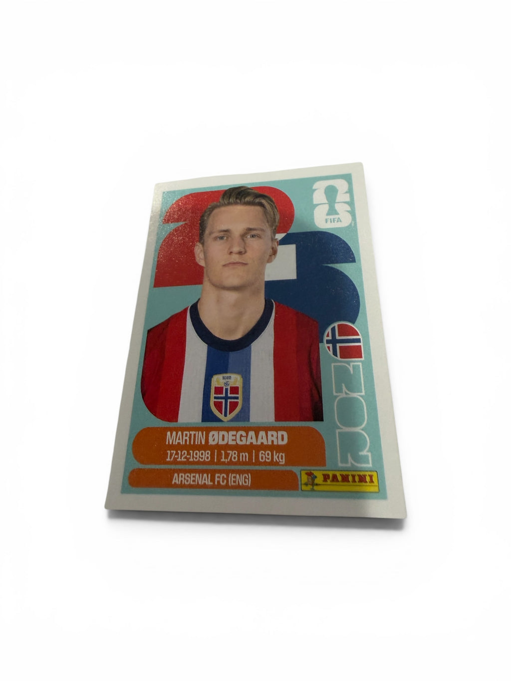 2026 Panini FIFA World Cup Martin Ødegaard NOR 10 Norway Official Soccer Sticker