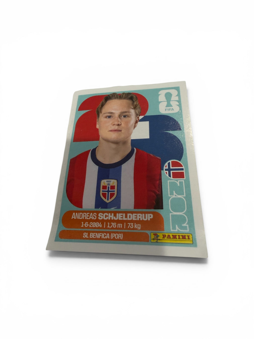 2026 Panini FIFA World Cup Andreas Schjelderup NOR 12 Norway Official Soccer Sticker