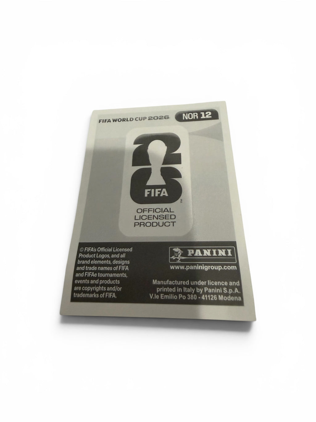 2026 Panini FIFA World Cup Andreas Schjelderup NOR 12 Norway Official Soccer Sticker