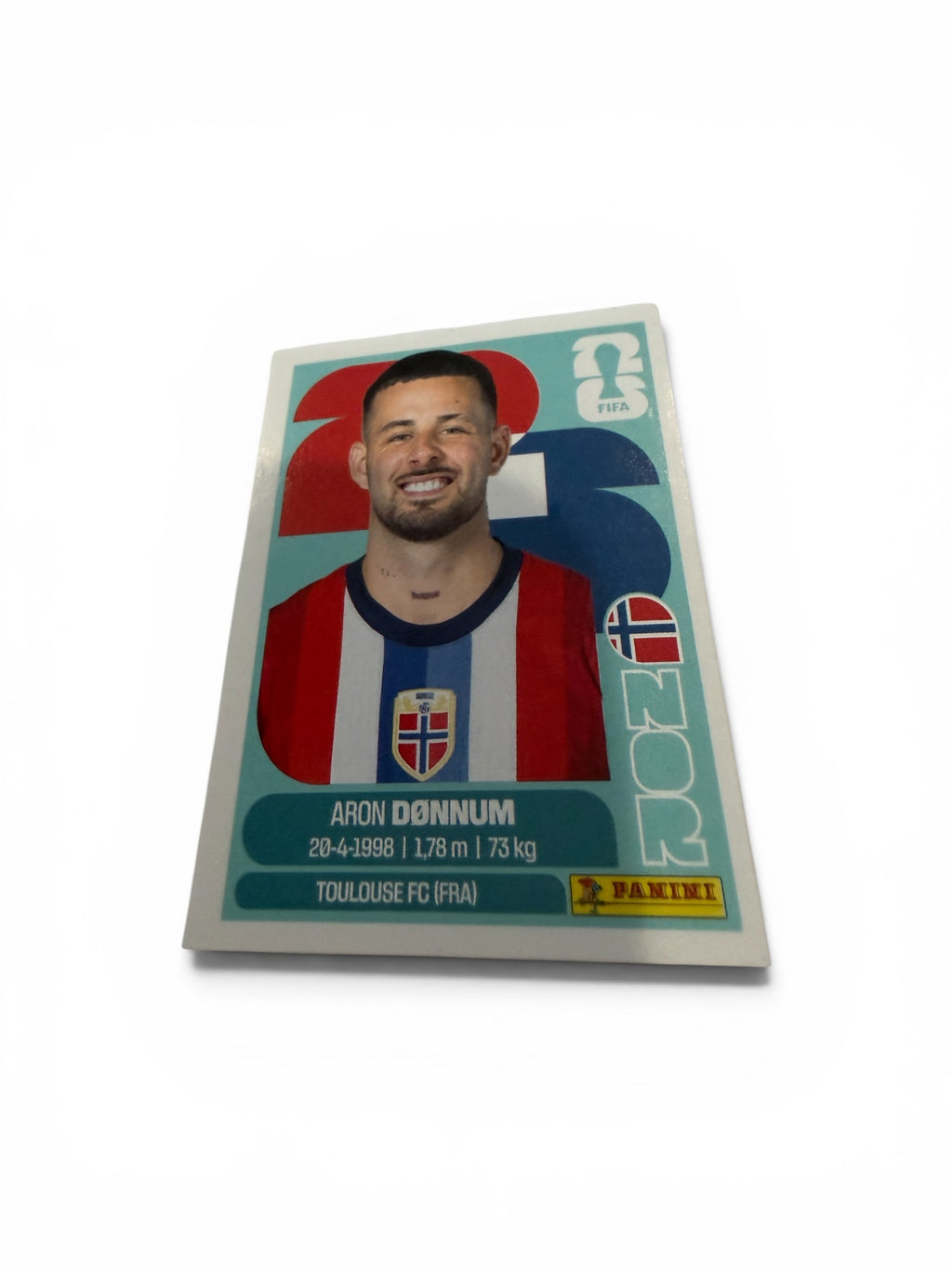 2026 Panini FIFA World Cup Aron Dønnum NOR 17 Norway Official Soccer Sticker