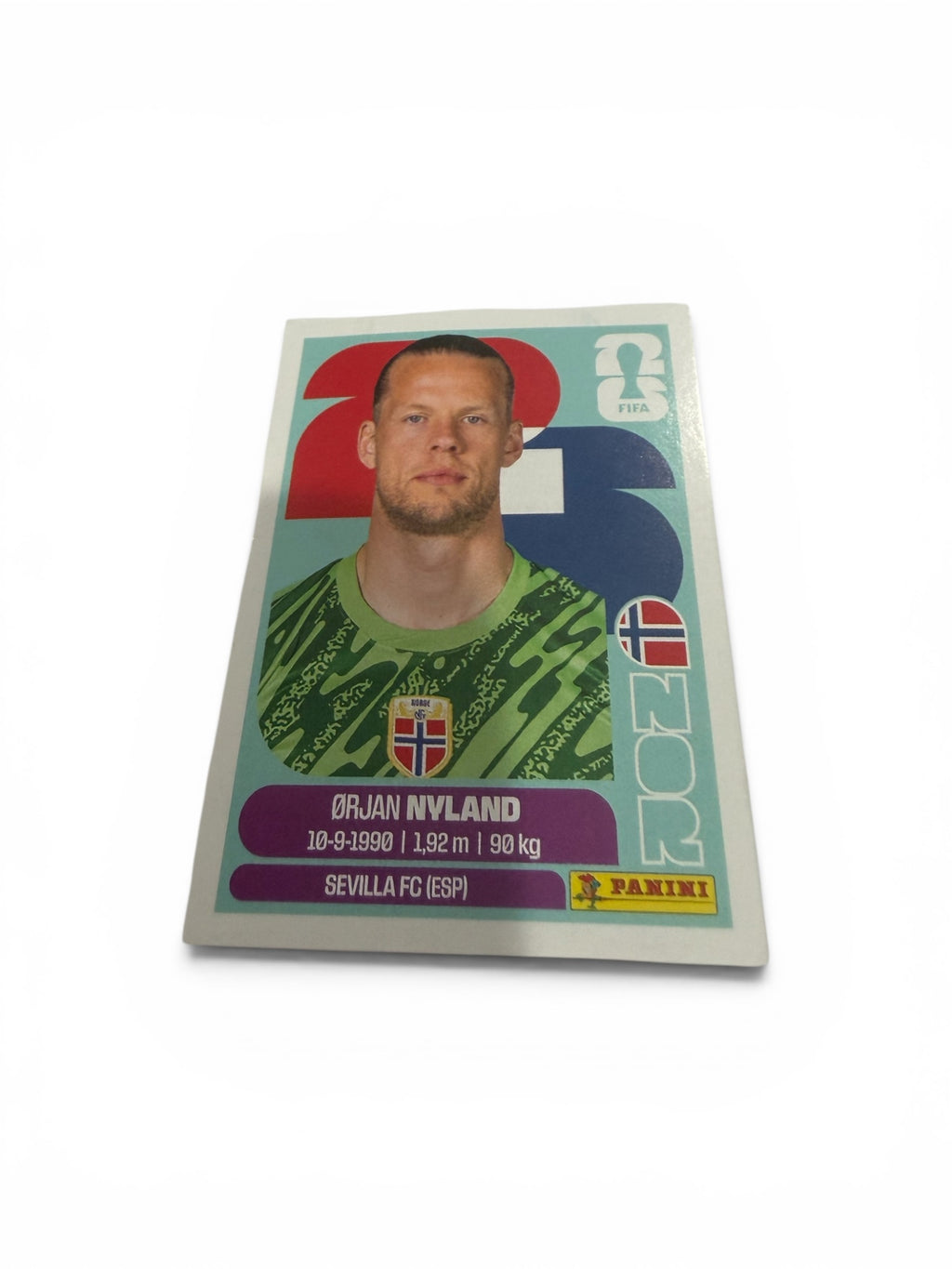 2026 Panini FIFA World Cup Ørjan Nyland NOR 2 Norway Soccer Sticker | Sevilla FC