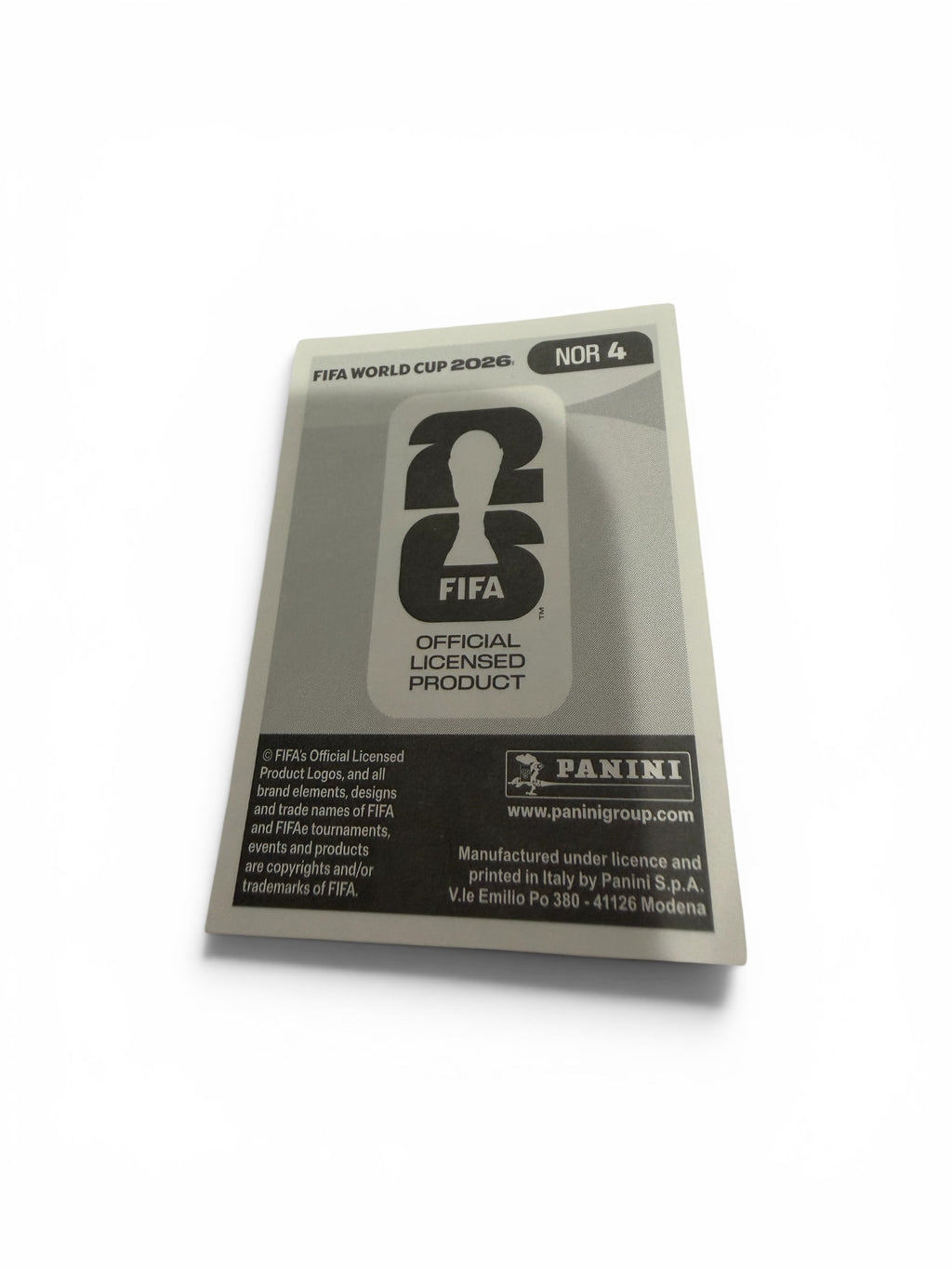 2026 Panini FIFA World Cup Leo Østigård NOR 4 Norway Soccer Sticker | Genoa CFC