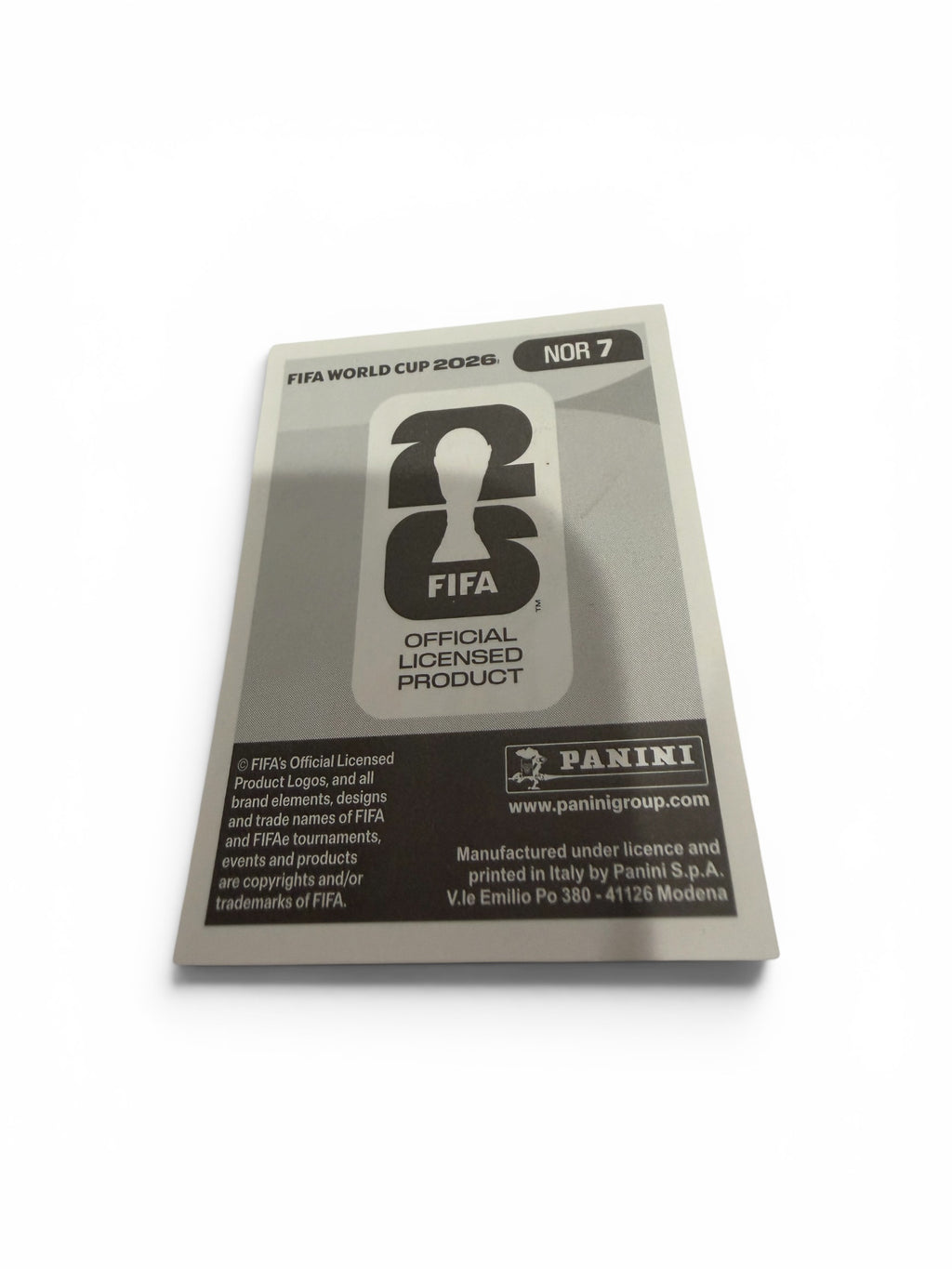 2026 Panini FIFA World Cup David Møller Wolfe NOR 7 Norway Soccer Sticker