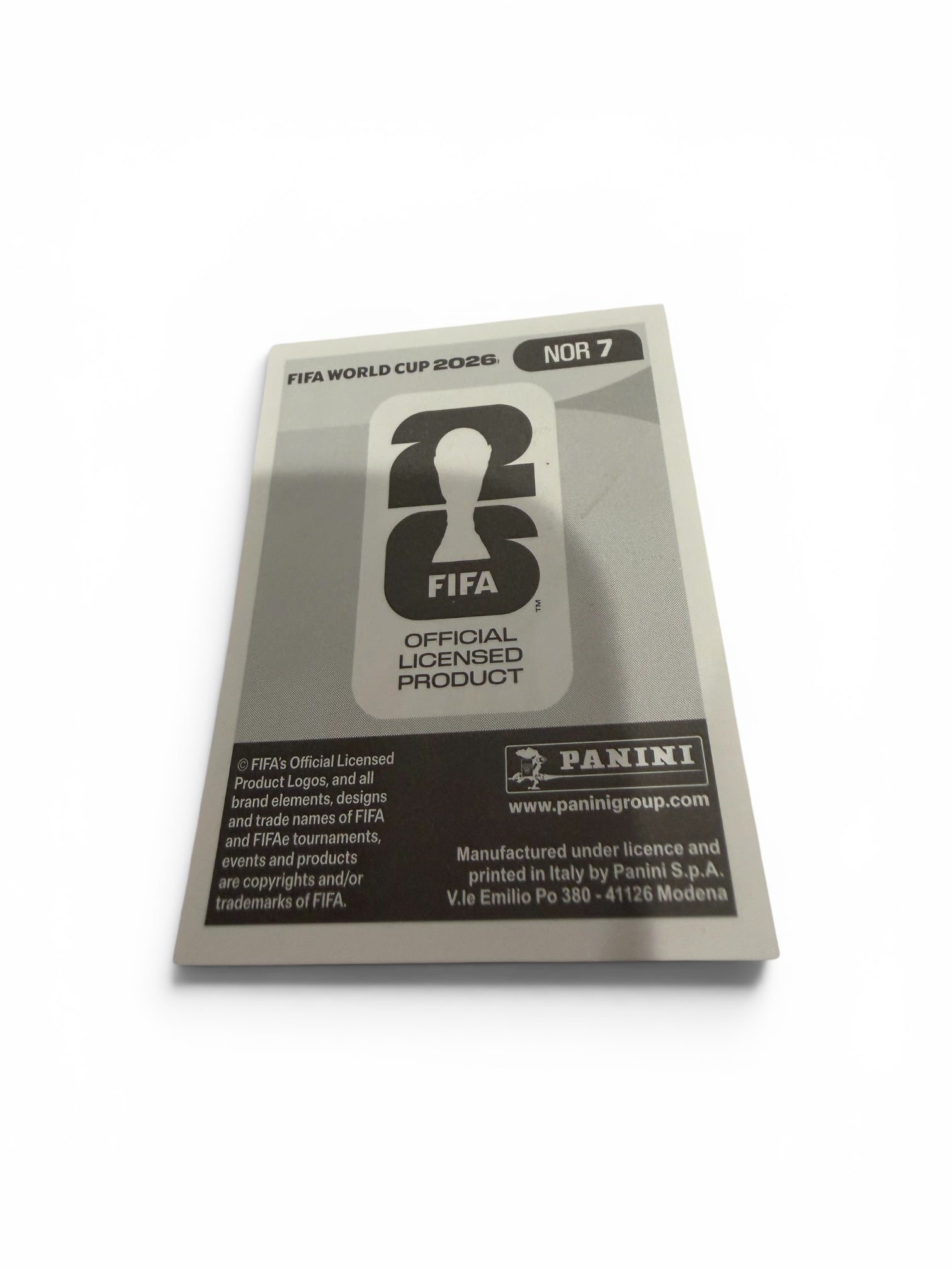 2026 Panini FIFA World Cup David Møller Wolfe NOR 7 Norway Soccer Sticker