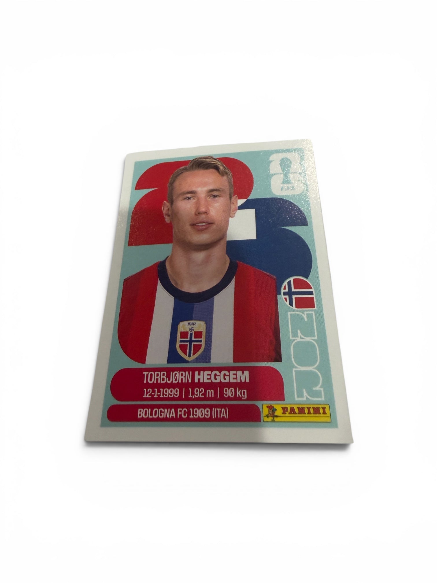 2026 Panini FIFA World Cup Torbjørn Heggem NOR 8 Norway Soccer Sticker