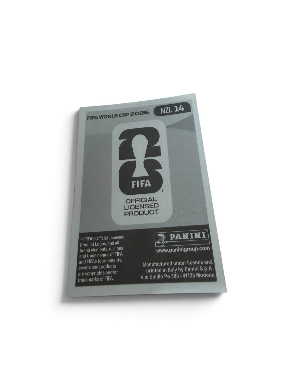 2026 Panini FIFA World Cup Sticker #NZL14 Matthew Garbett – New Zealand – Peterborough United FC