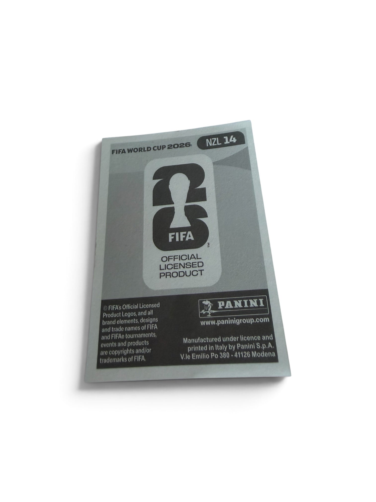 2026 Panini FIFA World Cup Sticker #NZL14 Matthew Garbett – New Zealand – Peterborough United FC