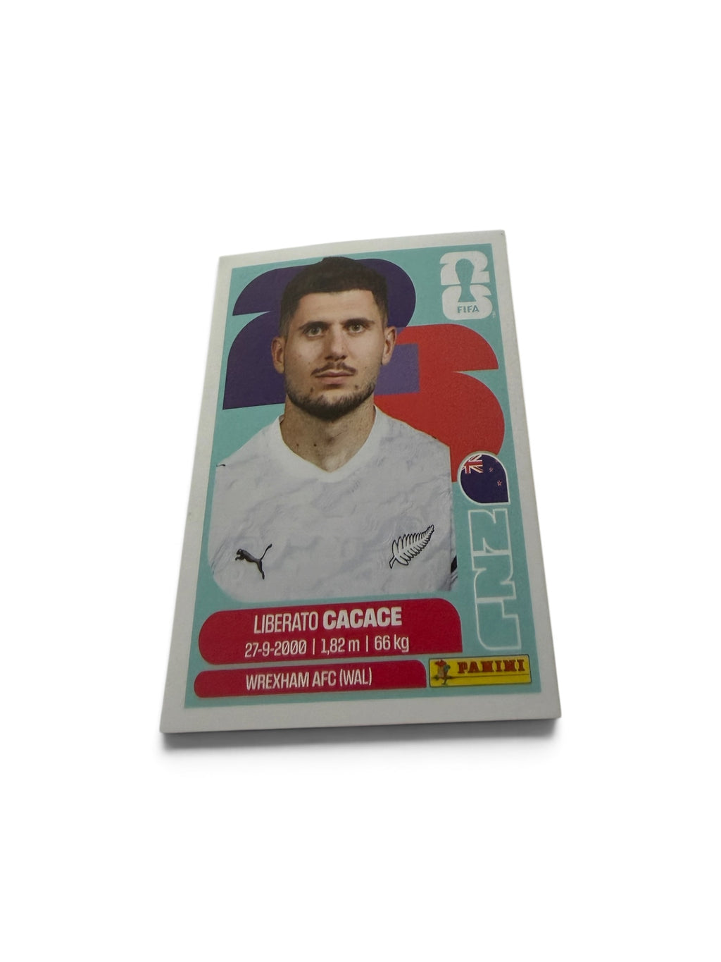Liberato Cacace NZL5 New Zealand National Team | Panini FIFA World Cup 2026 Official Sticker | Wrexham AFC