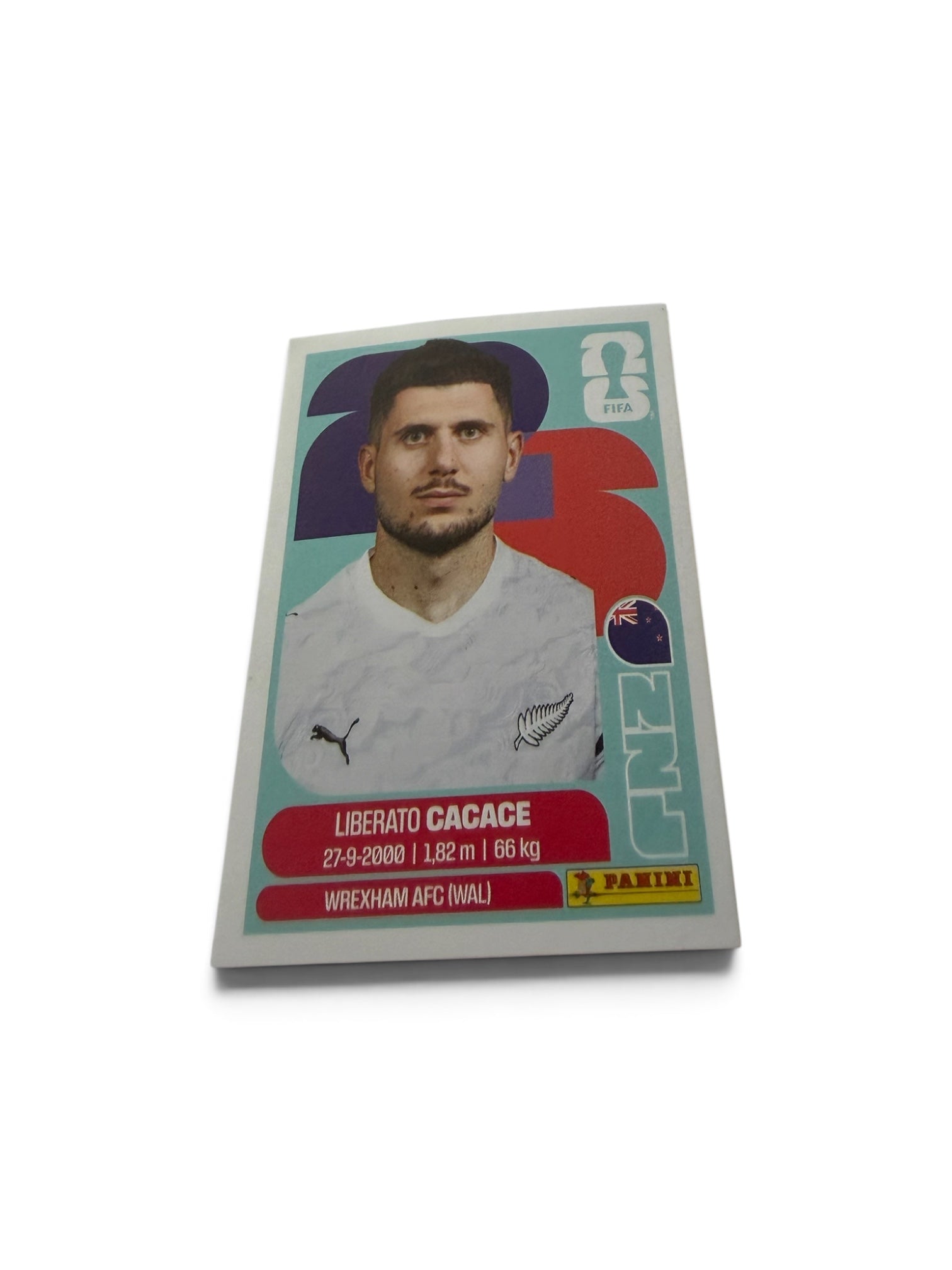 Liberato Cacace NZL5 New Zealand National Team | Panini FIFA World Cup 2026 Official Sticker | Wrexham AFC